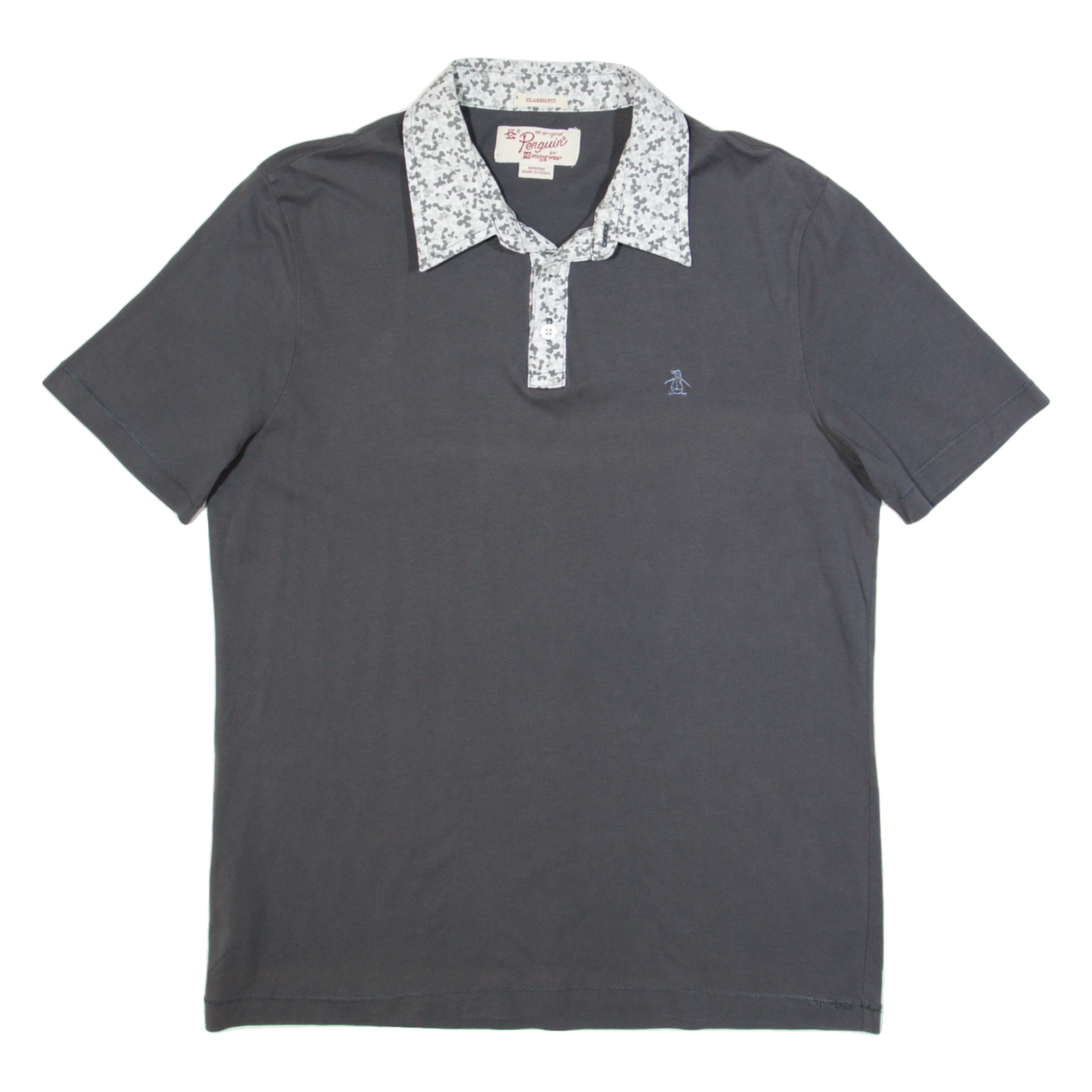 ORIGINAL PENGUIN Mens Polo Shirt Grey M Refurbished - N/A refurbished available on Cerqular