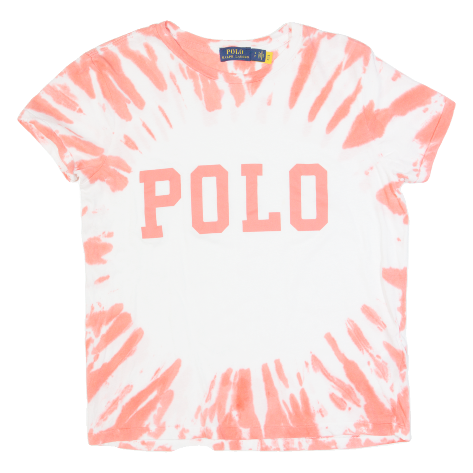 POLO RALPH LAUREN Womens Tie Dye T-Shirt White S Refurbished - N/A refurbished available on Cerqular