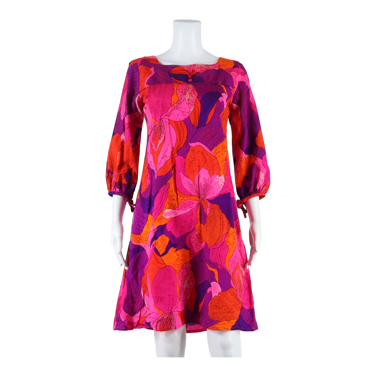 HAWAIIAN SURF Womens Shift Dress Pink Floral Knee Length S Refurbished - N/A refurbished available on Cerqular