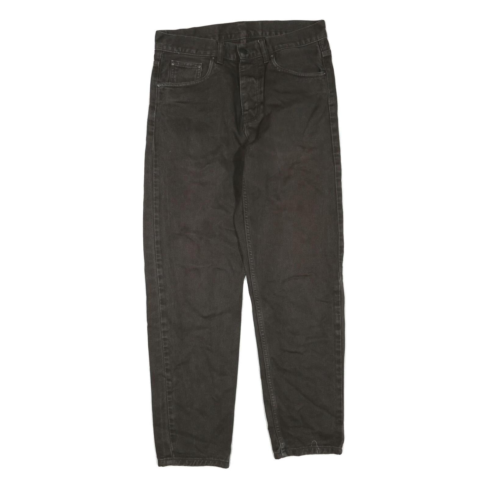 CARHARTT Womens Regular Fit Black Jeans Denim Woven W32 L30 Zip Comfortable Refurbished - N/A refurbished available on Cerqular