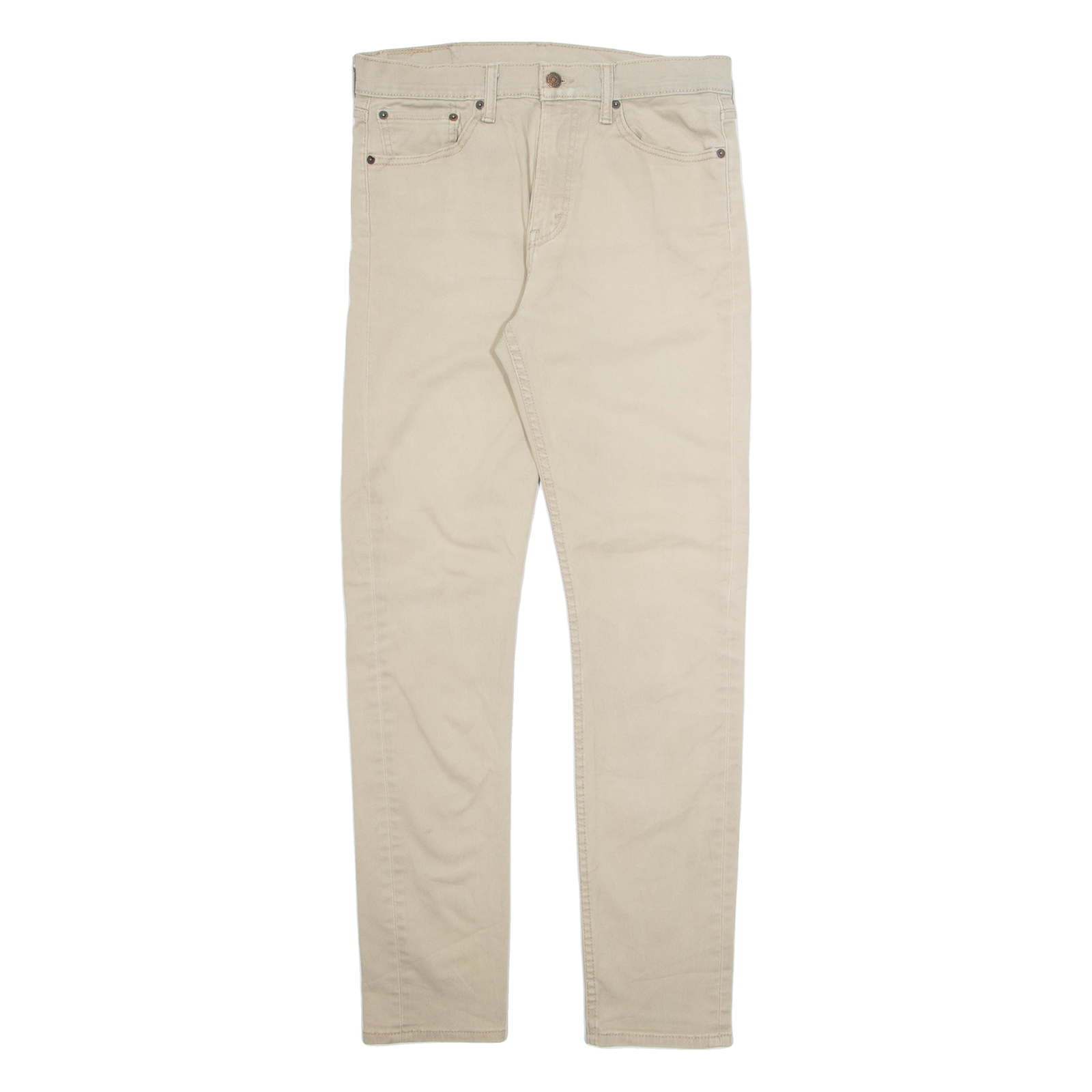LEVI'S 510 Mens Trousers Beige Regular Straight W32 L34 Refurbished - N/A refurbished available on Cerqular