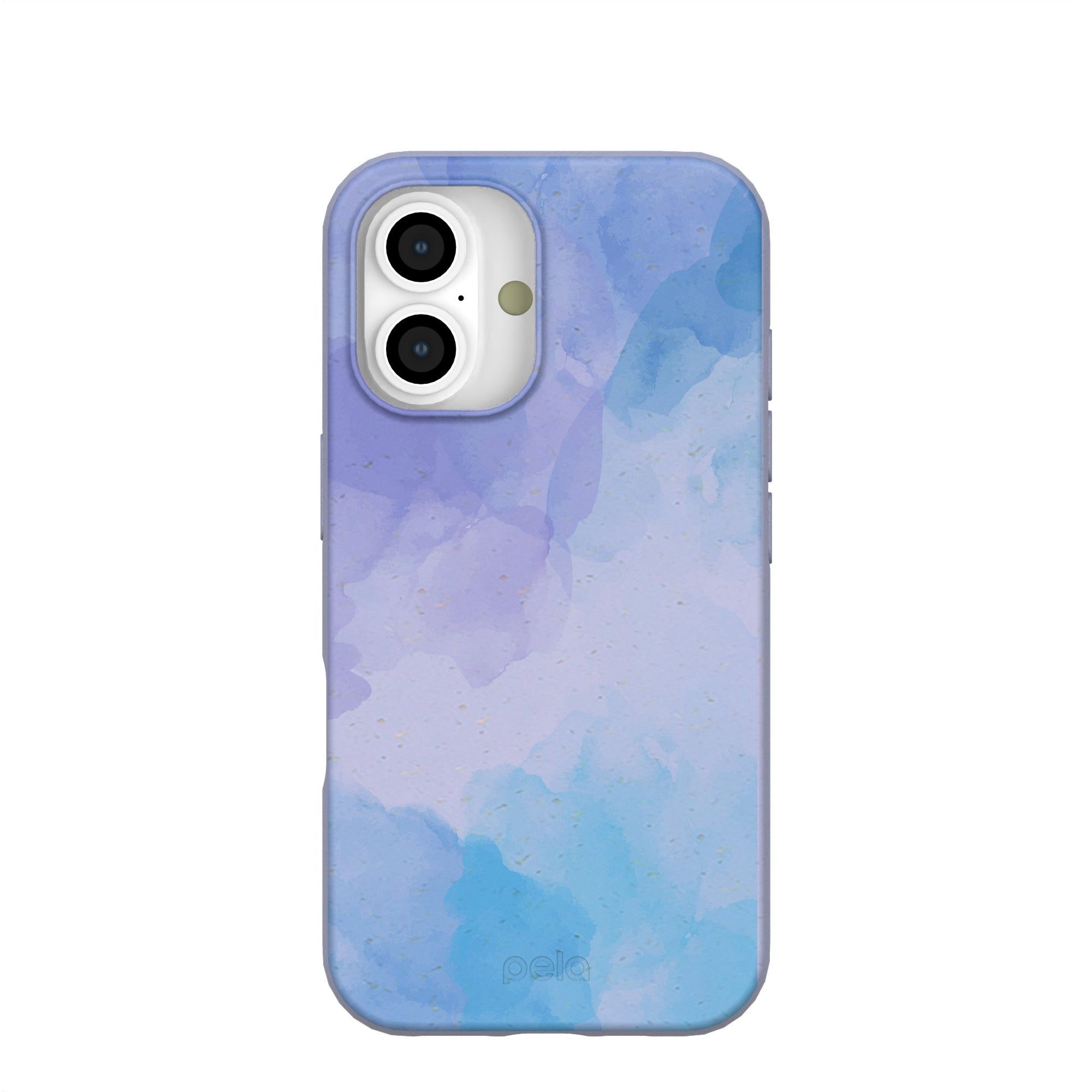 Lavender Blue Reflections iPhone 16 Case Refurbished - Pela Case refurbished available on Cerqular