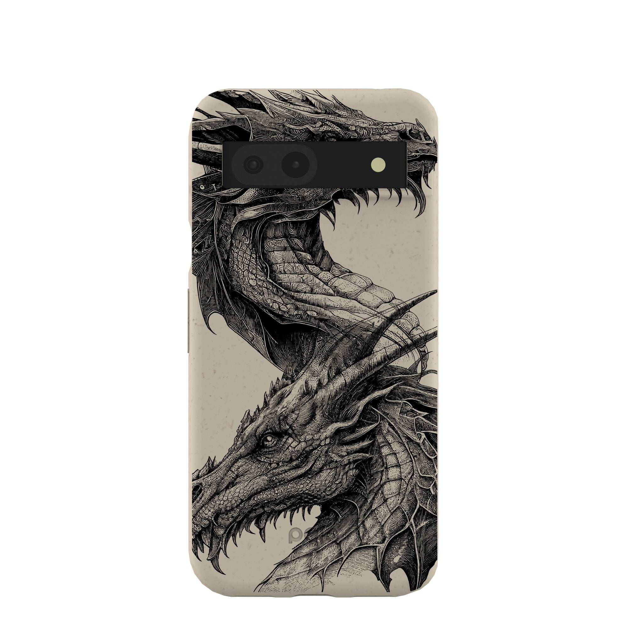 London Fog Twin Dragons Google Pixel 8a Case Refurbished - Pela Case refurbished available on Cerqular