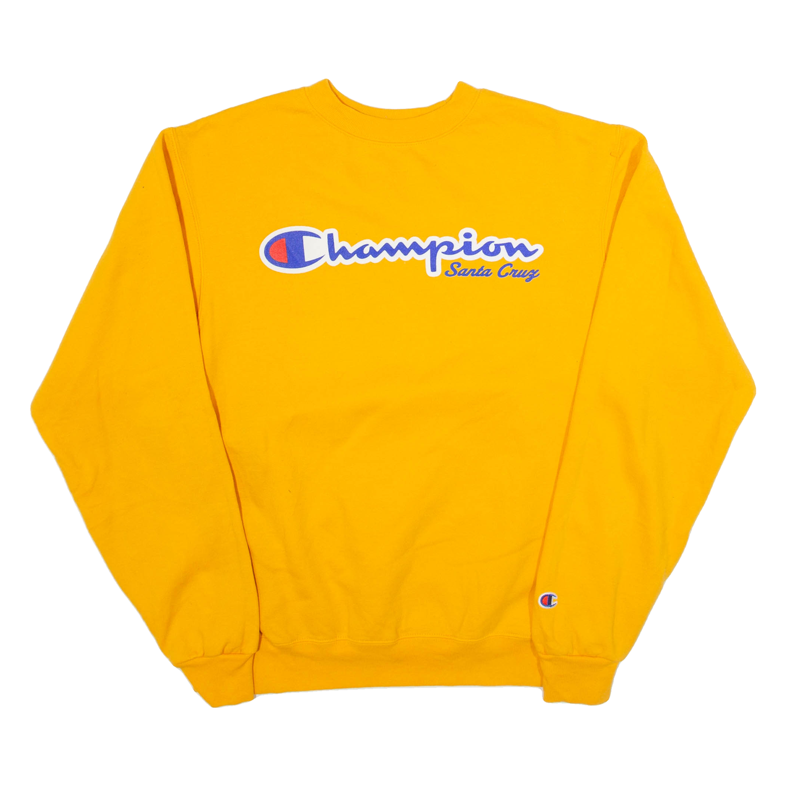 CHAMPION Santa Cruz Mens Sweatshirt Yellow USA S Refurbished - N/A refurbished available on Cerqular