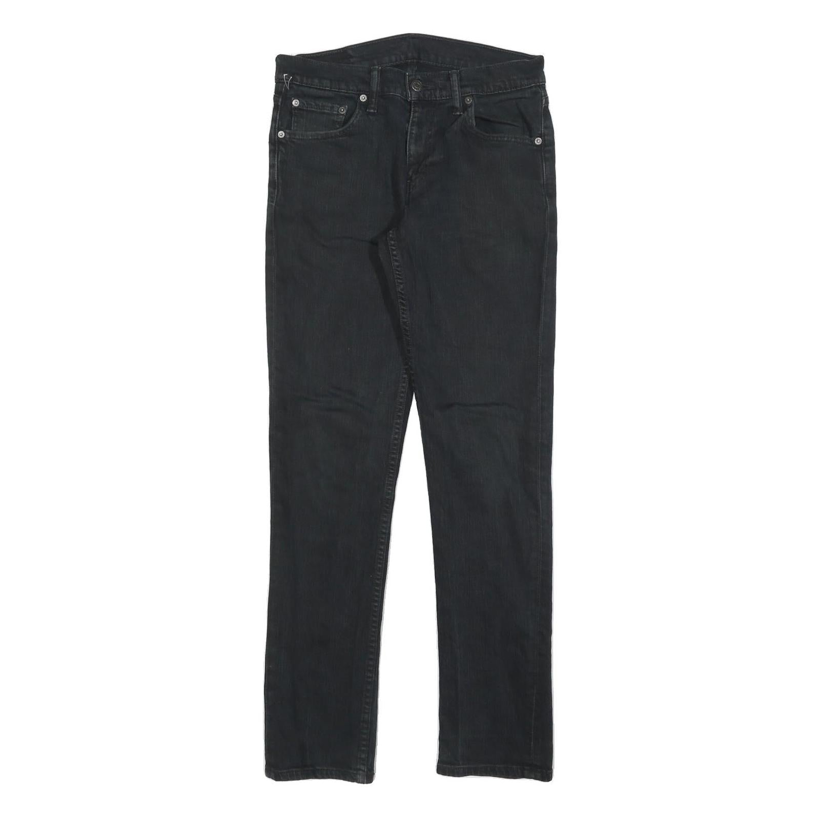 LEVI'S Mens Jeans Black Slim Skinny Denim W30 L32 Classic Zip Cotton Blend Refurbished - N/A refurbished available on Cerqular