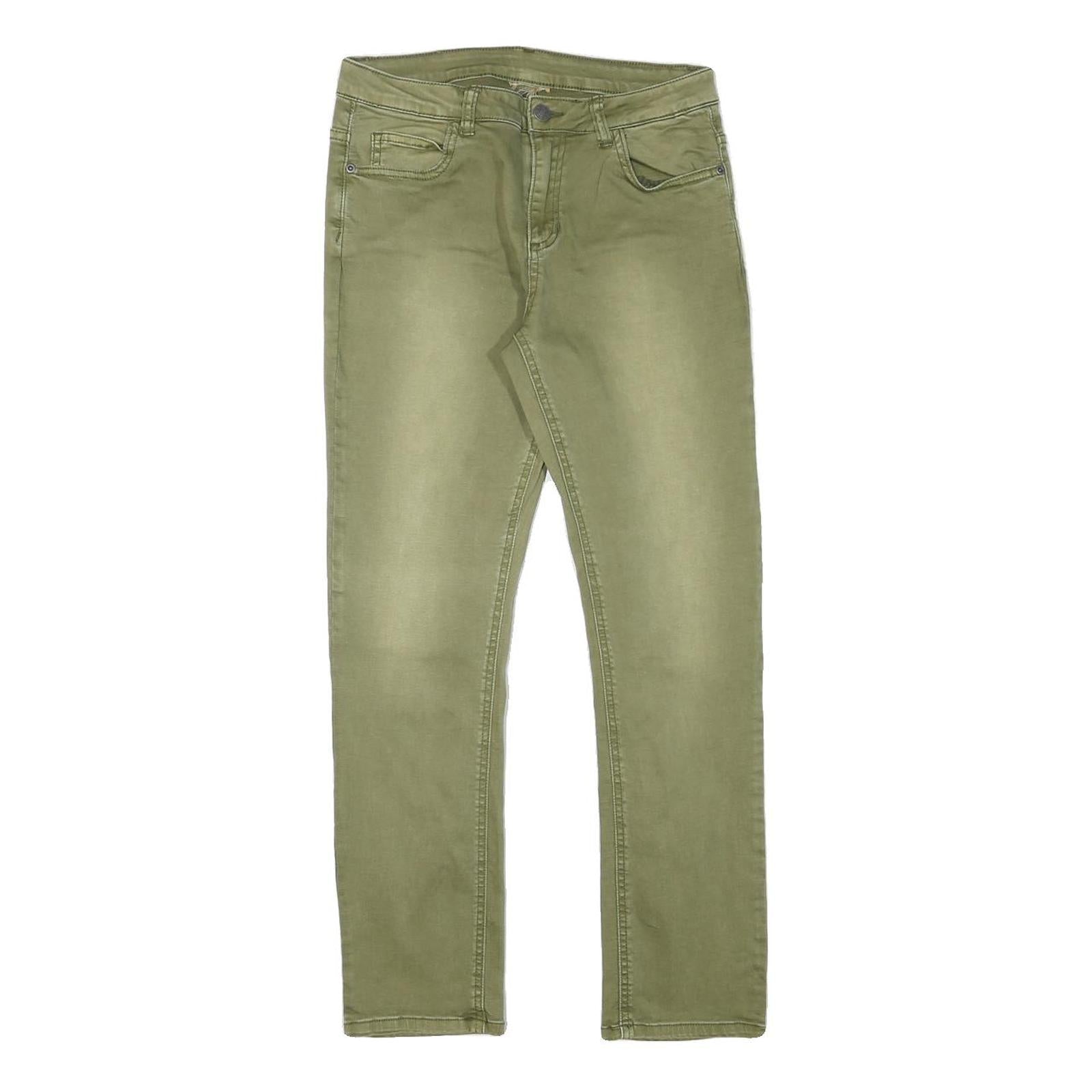 Buy Mens Slim Fit Green Cotton Blend Slim Jeans W27 L26 Casual Zip Closure Refurbished - $23.39 Mens Slim Fit Green Cotton Blend Slim Jeans W27 L26 Casual Zip Closure Refurbished - N/A refurbished available on Cerqular