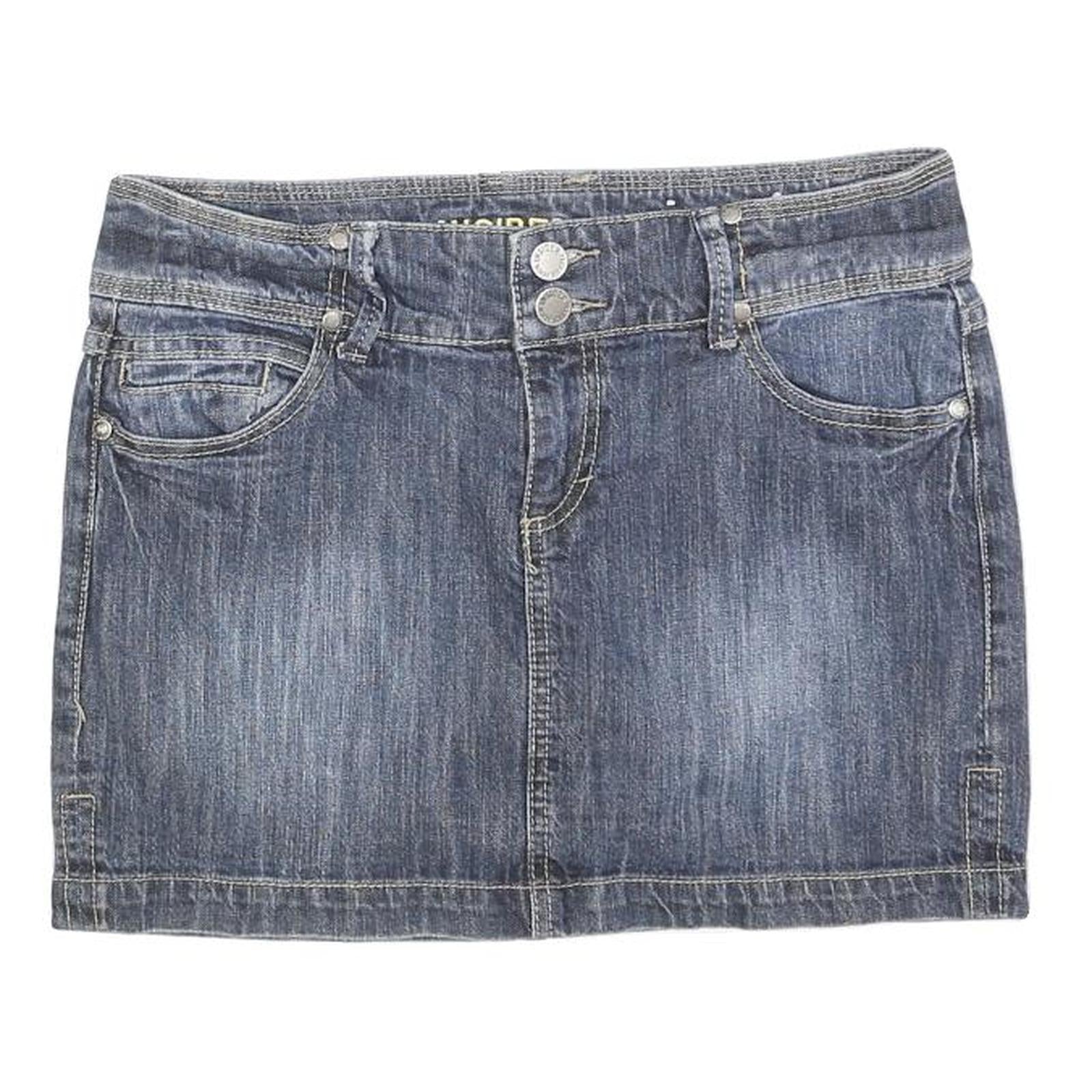 INSIDER Womens Blue Denim Mini Cotton Skirt M Stylish Casual Pocket Detail Refurbished - N/A refurbished available on Cerqular