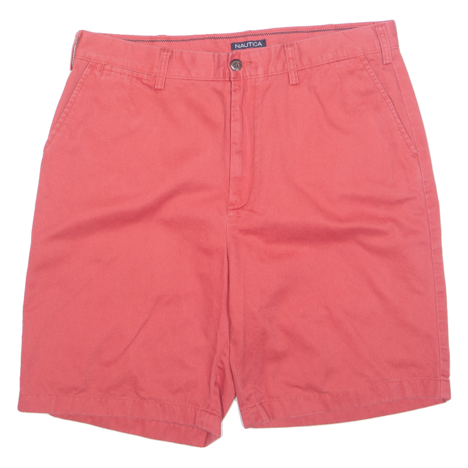 NAUTICA Mens Chino Shorts Red 90s L W36 Refurbished - N/A refurbished available on Cerqular
