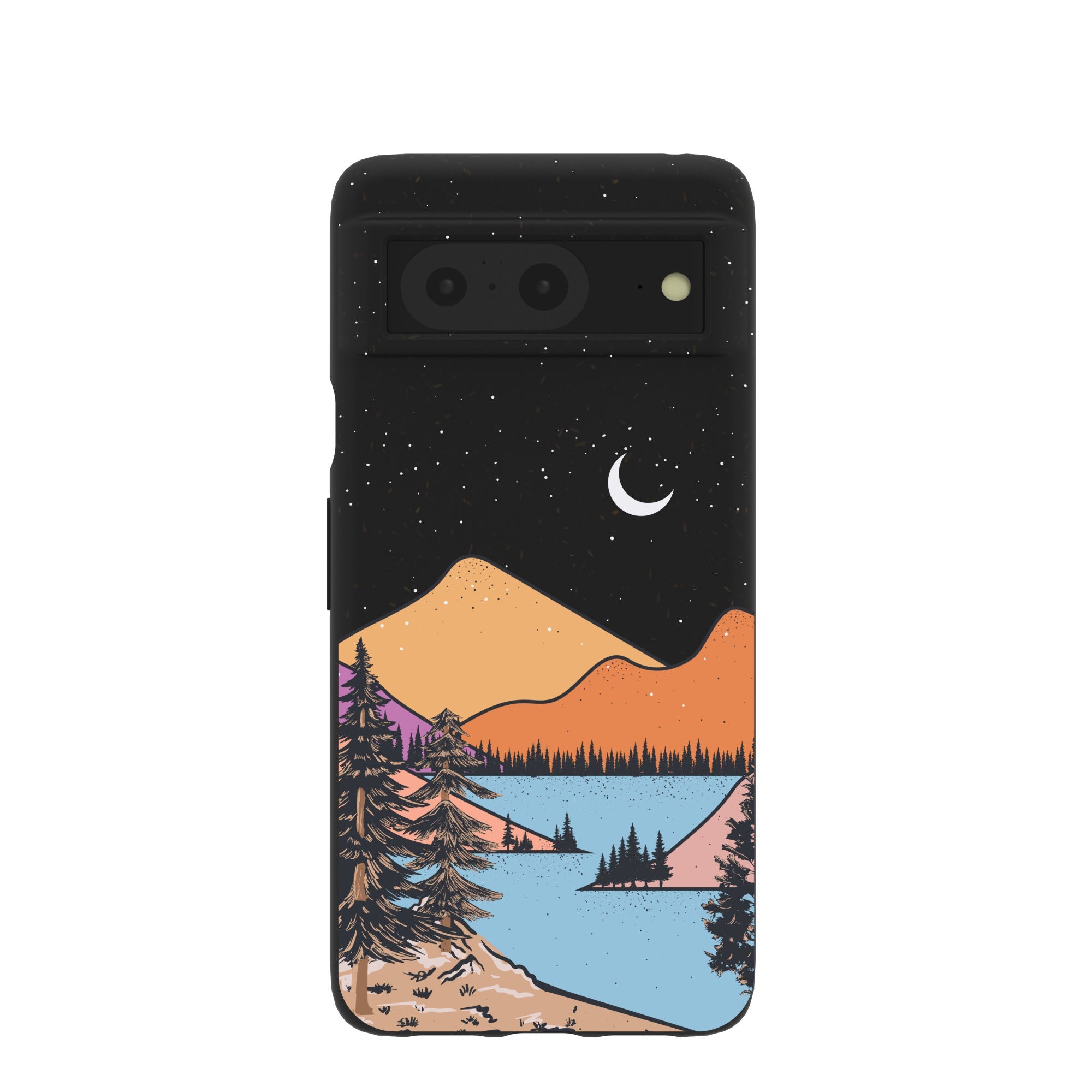 Black Night Trails Google Pixel 8 Case Refurbished - Pela Case refurbished available on Cerqular