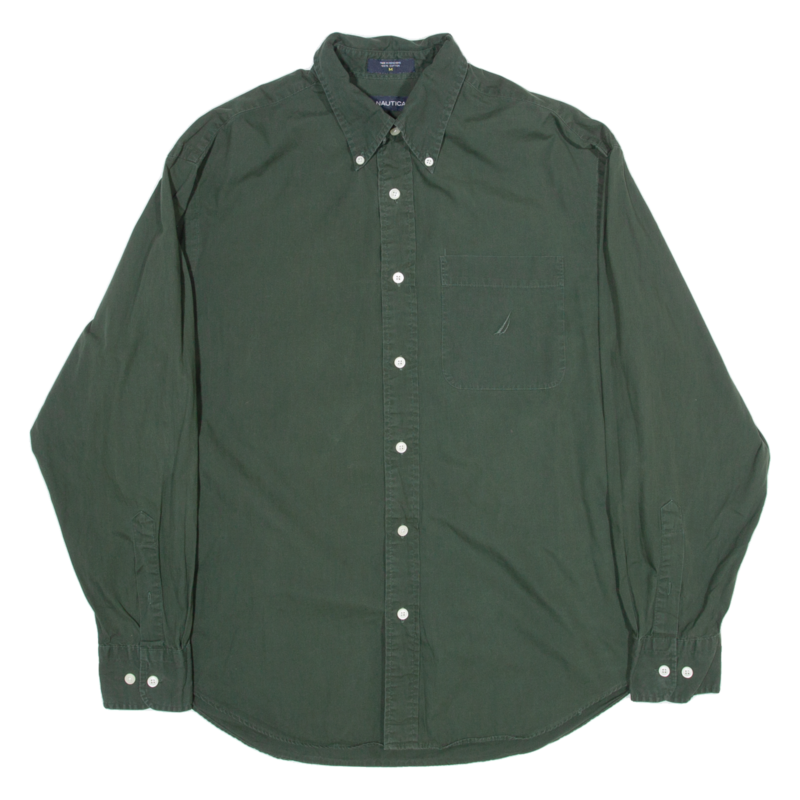Buy NAUTICA Mens Plain Shirt Green Long Sleeve M Refurbished - $23.39 NAUTICA Mens Plain Shirt Green Long Sleeve M Refurbished - N/A refurbished available on Cerqular