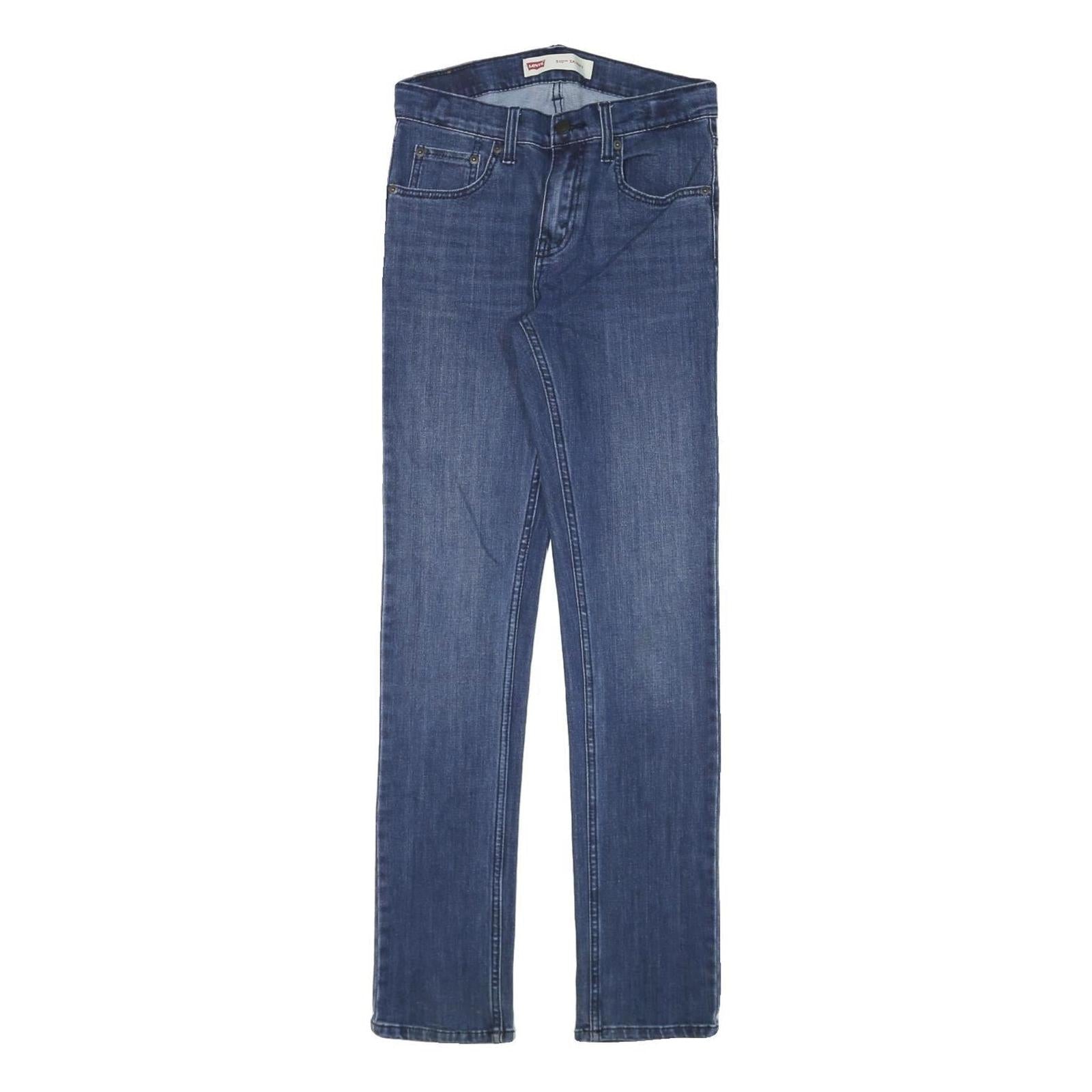 LEVI'S 510 Mens Slim Blue Denim Medium Wash Jeans W26 L30 Classic Cotton Blend Refurbished - N/A refurbished available on Cerqular
