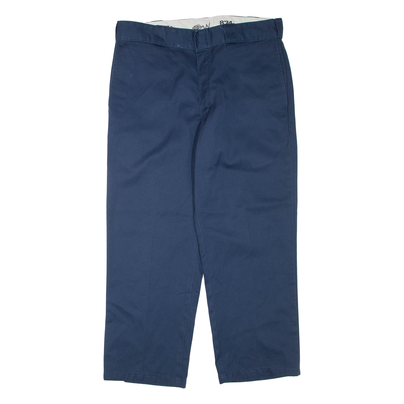 DICKIES Mens Trousers Blue Regular Straight W34 L26 Refurbished - N/A refurbished available on Cerqular