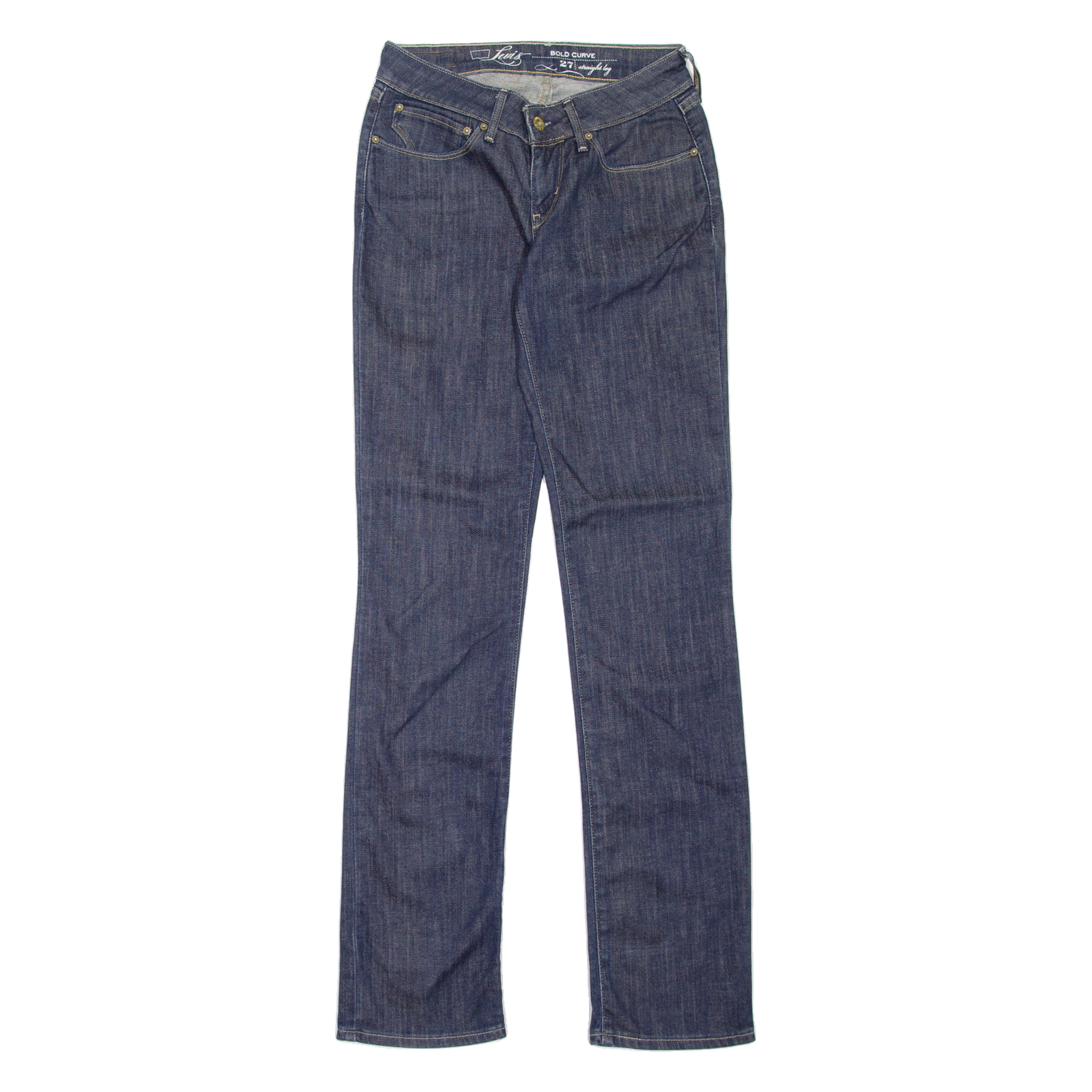 LEVI'S Womens Jeans Blue Regular Straight W27 L34 Refurbished - N/A refurbished available on Cerqular