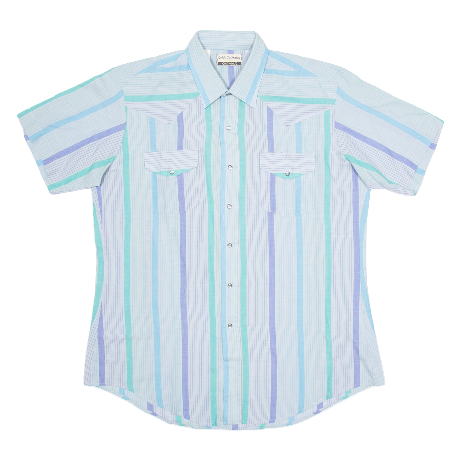 CARMAN Mens Shirt Blue Striped XL Refurbished - N/A refurbished available on Cerqular
