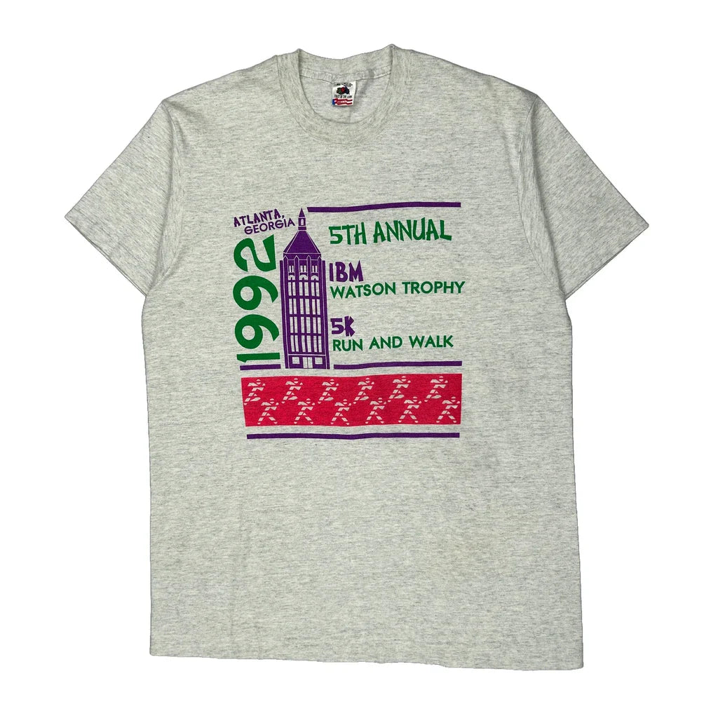 Fruit Of The Loom Graphic T-Shirt - XL Grey Cotton Refurbished - Thrifted (note: this is a term often used to describe second- refurbished available on Cerqular