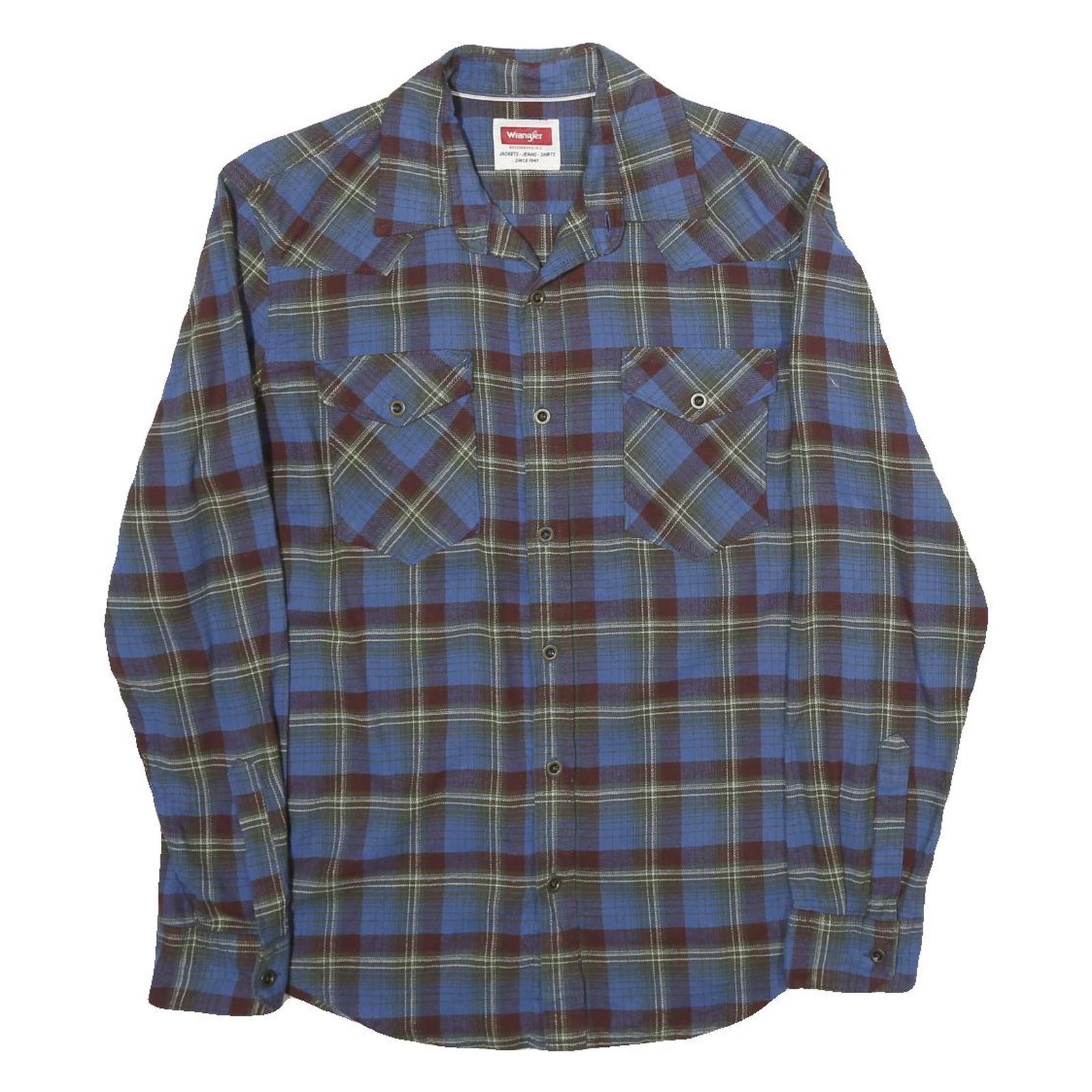 Buy WRANGLER Mens Blue & Maroon Check Shirt S Long Sleeve Casual Cotton Shirt Refurbished - $33.79 WRANGLER Mens Blue & Maroon Check Shirt S Long Sleeve Casual Cotton Shirt Refurbished - N/A refurbished available on Cerqular