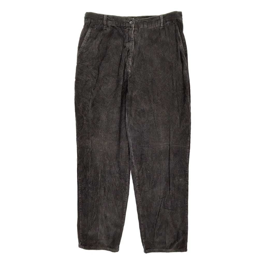 Woolrich Cord Trousers - 34W 30L Black Corduroy Refurbished - Thrifted (note: this is a term often used to describe second- refurbished available on Cerqular