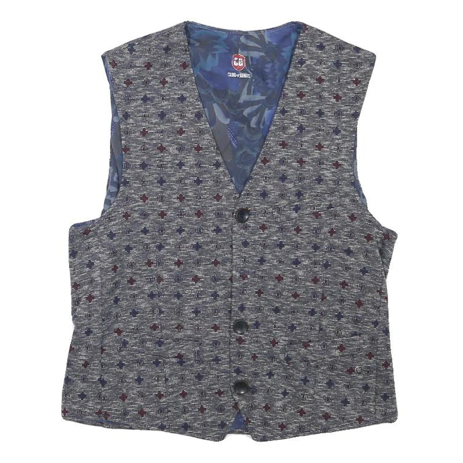 Buy CLUB OF GENTS Mens Grey Blue Patterned Waistcoat XXS Polyester Blend Button Refurbished - $37.69 CLUB OF GENTS Mens Grey Blue Patterned Waistcoat XXS Polyester Blend Button Refurbished - N/A refurbished available on Cerqular