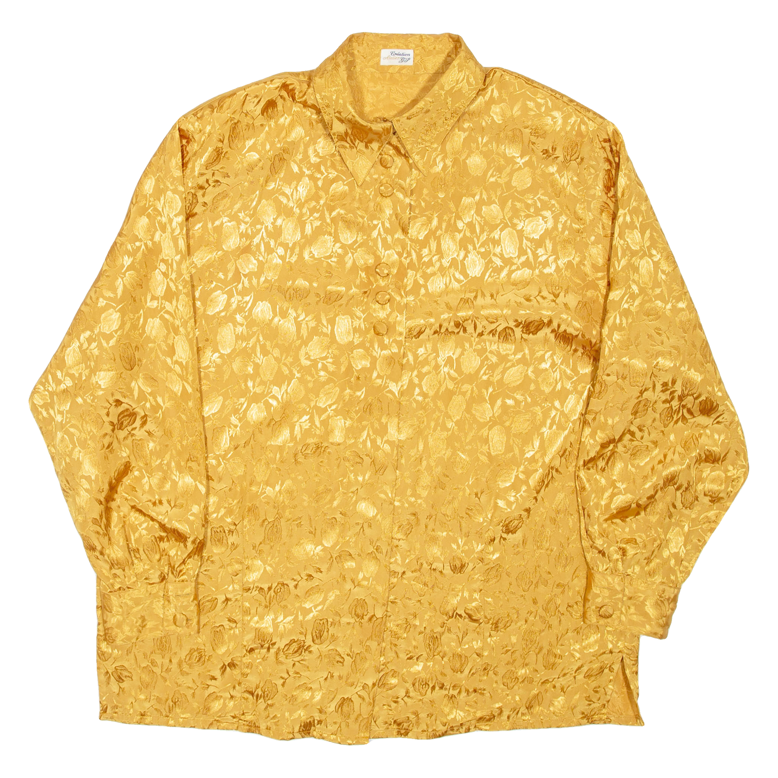 Buy CREATION ATELIER Womens Printed Blouse Gold Collared Long Sleeve Floral L Refurbished - $16.89 CREATION ATELIER Womens Printed Blouse Gold Collared Long Sleeve Floral L Refurbished - N/A refurbished available on Cerqular