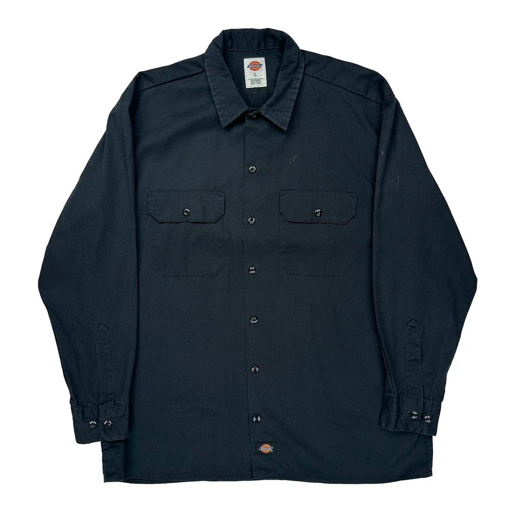 Buy Dickies Shirt - Large Black Polyester Blend Refurbished - $26.79 Dickies Shirt - Large Black Polyester Blend Refurbished - Thrifted (note: this is a term often used to describe second- refurbished available on Cerqular