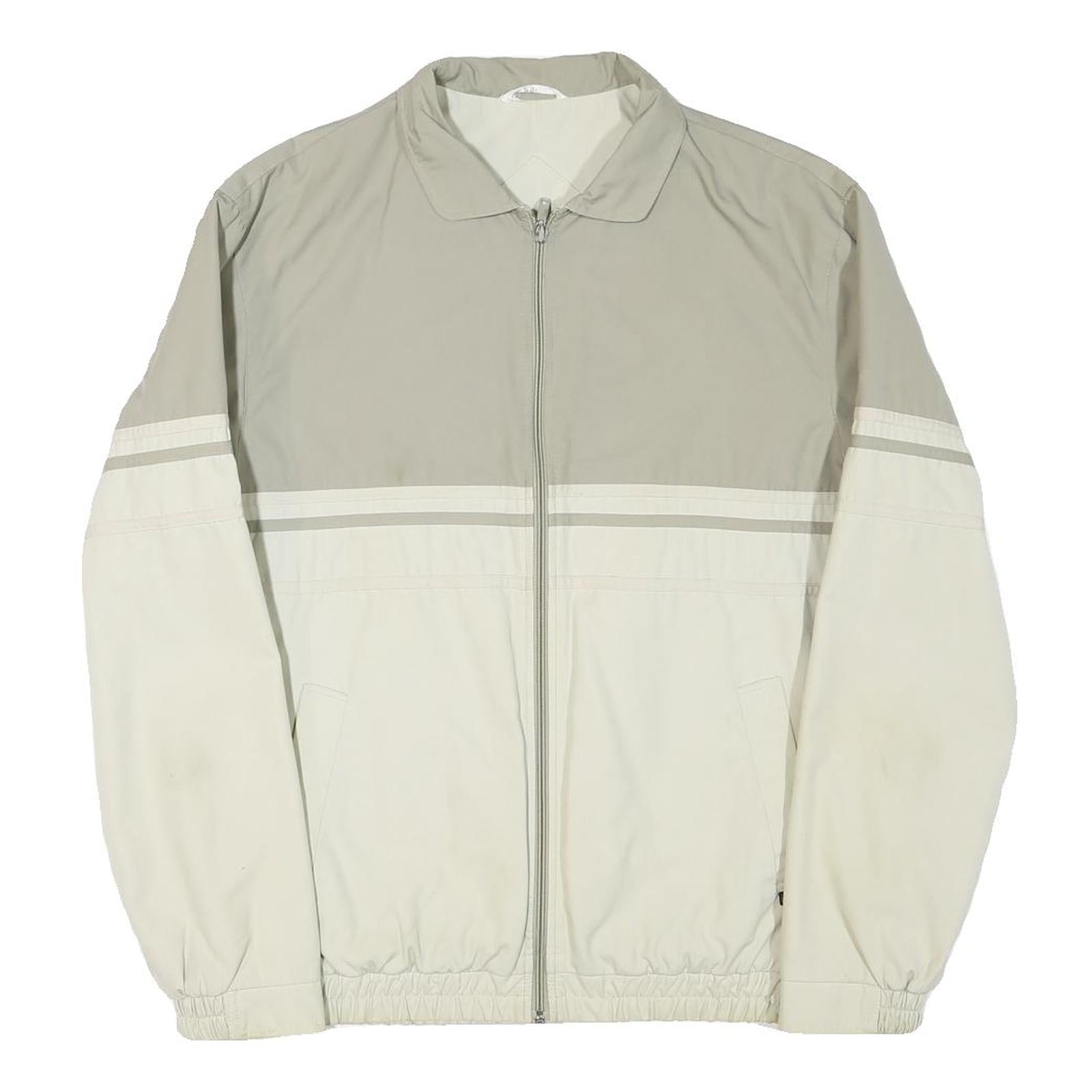 CAPITANO Mens Beige & Cream Zip Jacket M Cotton Blend Plain Casual Refurbished - N/A refurbished available on Cerqular