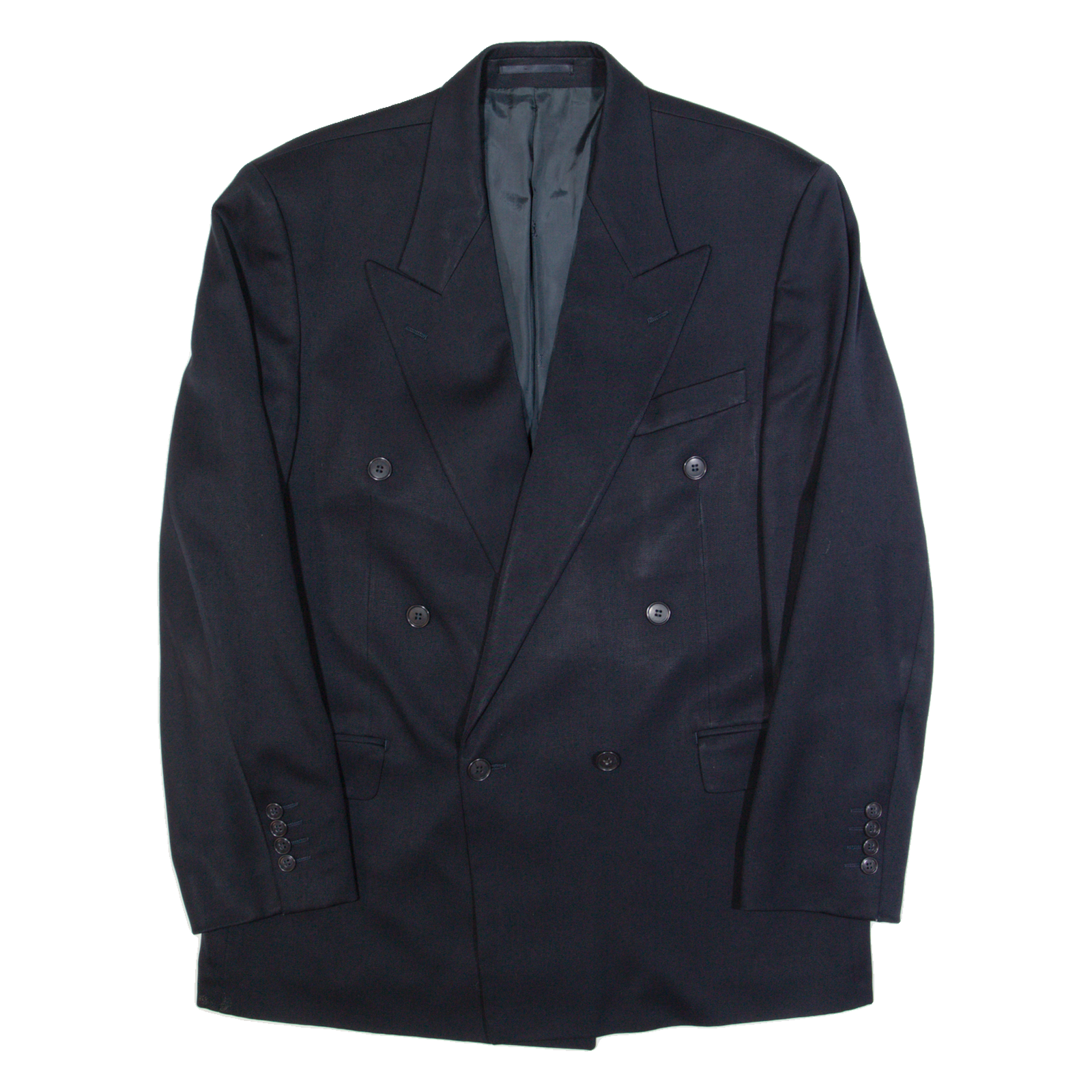 YVES SAINT LAURENT Mens Blazer Jacket Blue Wool L Refurbished - N/A refurbished available on Cerqular