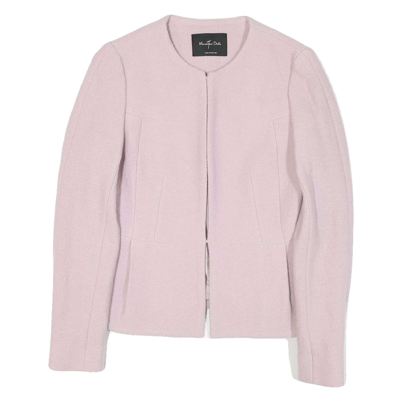 MASSIMO DUTTI Womens Pink Cotton Blend Button Jacket XS Plain Tailored Refurbished - N/A refurbished available on Cerqular