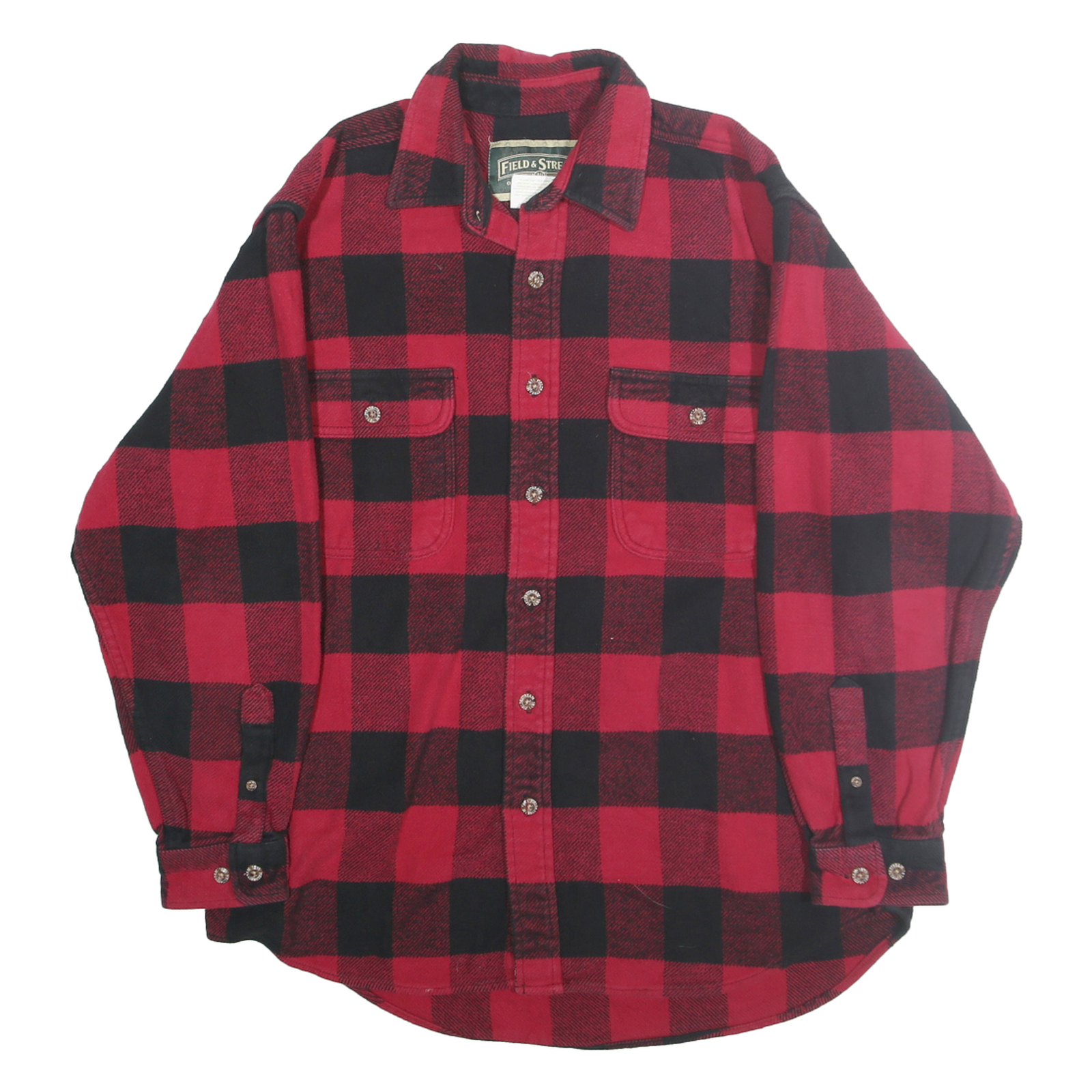 FIELD & STREAM Mens Red & Black Check Shirt M Cotton Long Sleeve Casual Workwear Refurbished - N/A refurbished available on Cerqular