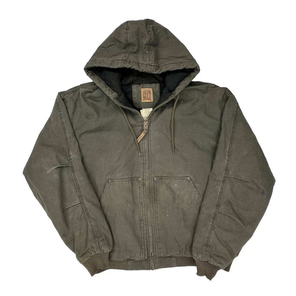 Buy Iron Max Jacket - 2XL Green Cotton Refurbished - $113.89 Iron Max Jacket - 2XL Green Cotton Refurbished - Thrifted (note: this is a term often used to describe second- refurbished available on Cerqular
