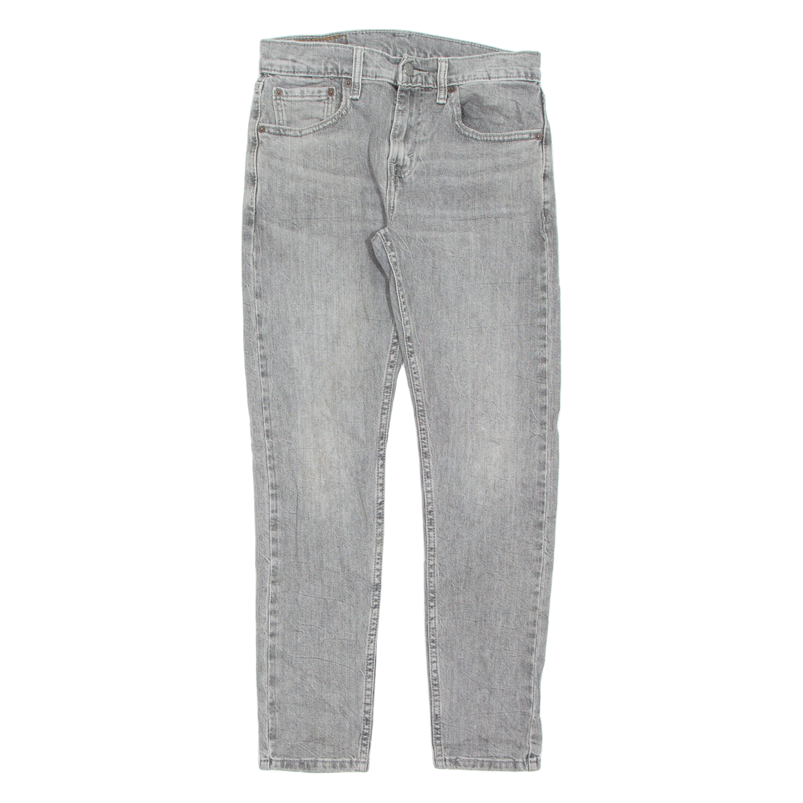 LEVI'S 512 Jeans Mens Grey Slim Tapered Stone Wash W28 L30 Refurbished - N/A refurbished available on Cerqular
