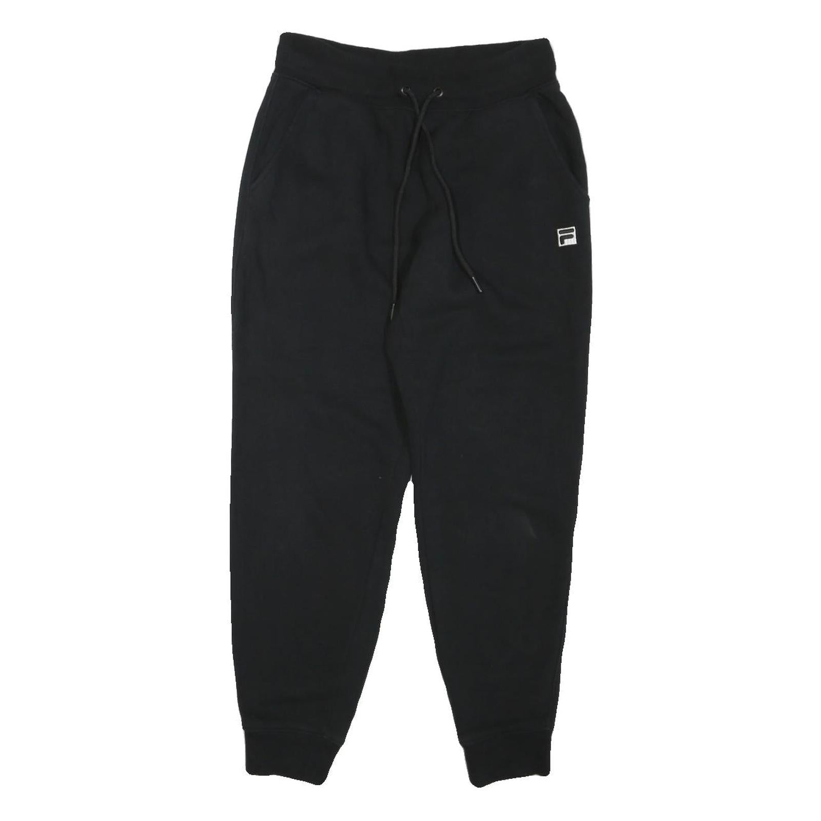 FILA Mens Joggers Black Slim Tapered S W28 L27 Cotton Blend Casual Lounge Refurbished - N/A refurbished available on Cerqular