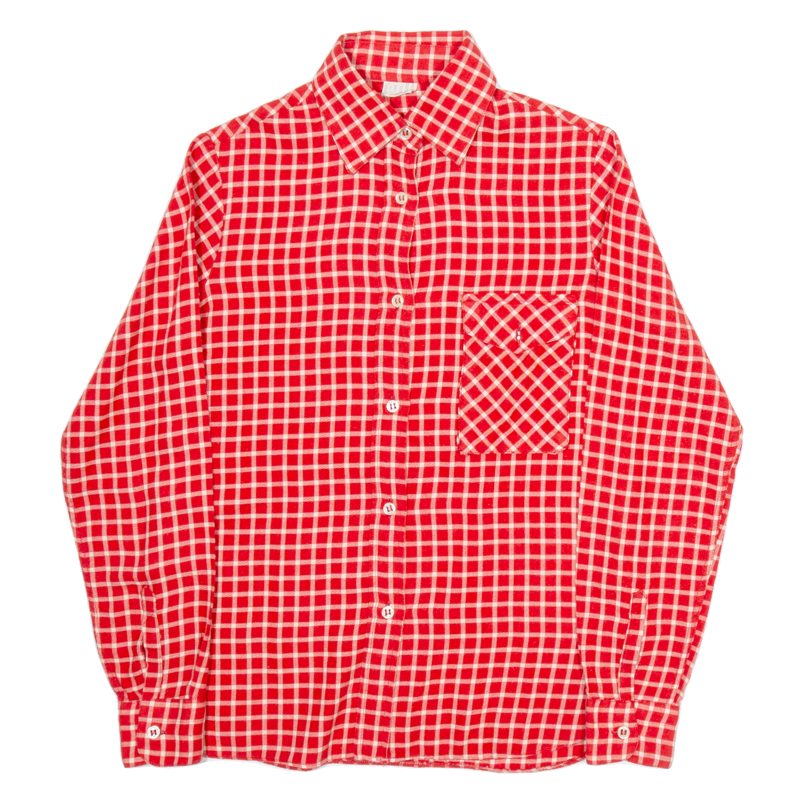 Womens Shirt Red Check Long Sleeve S Refurbished - N/A refurbished available on Cerqular