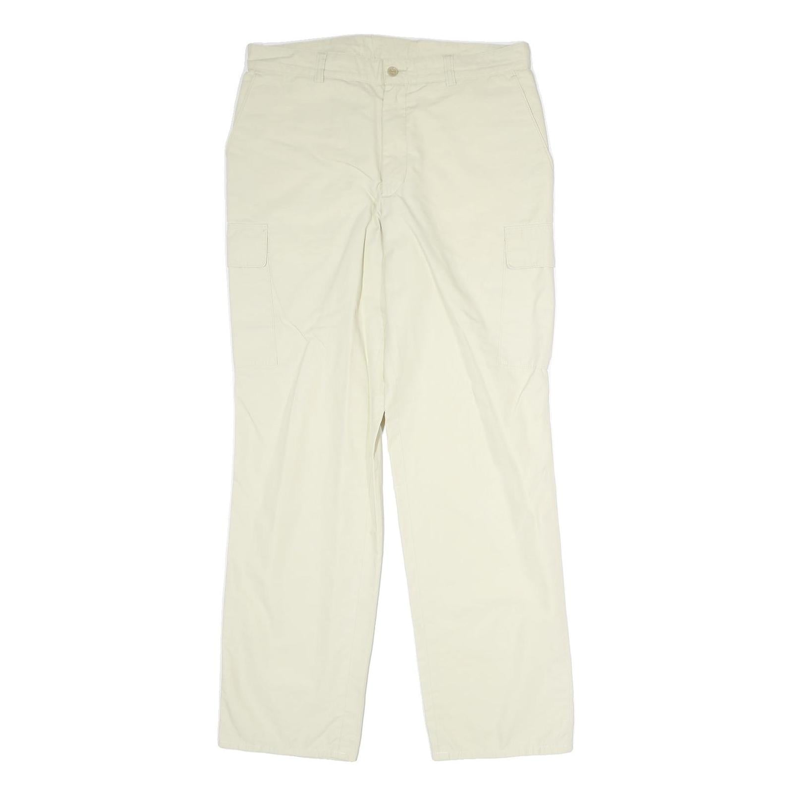 Buy Mens Cream Polyester Regular Fit Cargo Trousers W32 L30 Casual Lightweight Zip Refurbished - $23.39 Mens Cream Polyester Regular Fit Cargo Trousers W32 L30 Casual Lightweight Zip Refurbished - N/A refurbished available on Cerqular