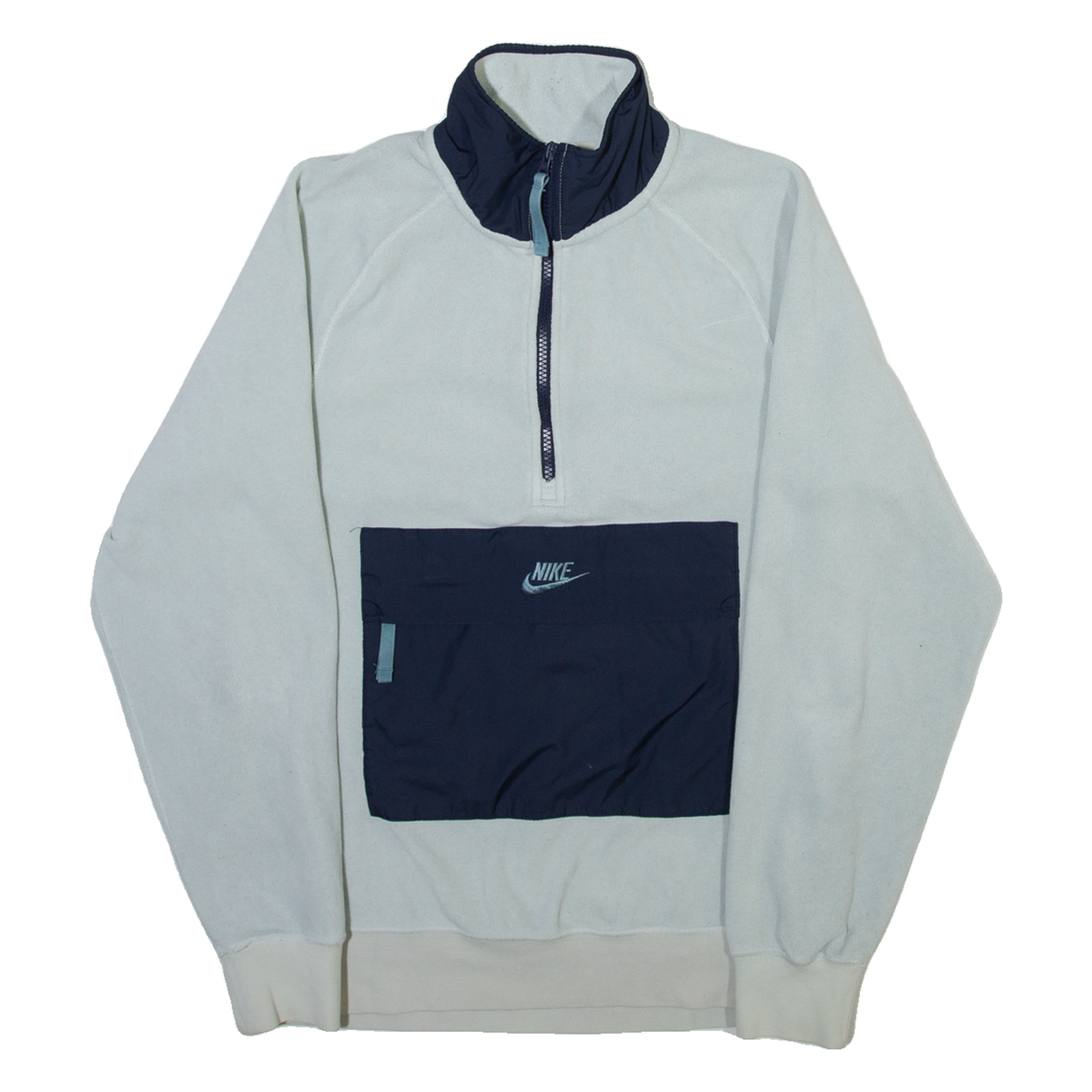 NIKE Mens Fleece Blue 1/4 Zip XS Refurbished - N/A refurbished available on Cerqular