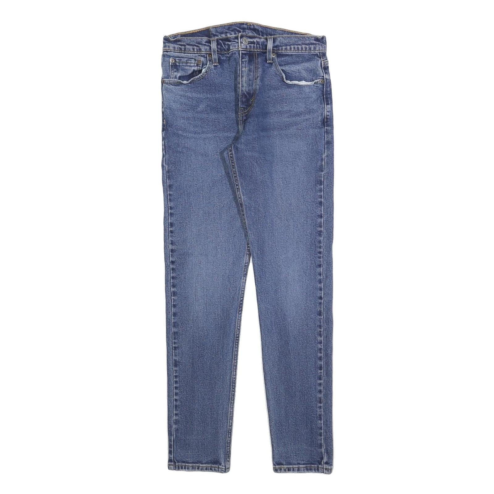 LEVI'S 512 Tapered Mens Jeans Blue Slim Tapered Denim Medium W30 L32 Classic Zip Refurbished - N/A refurbished available on Cerqular