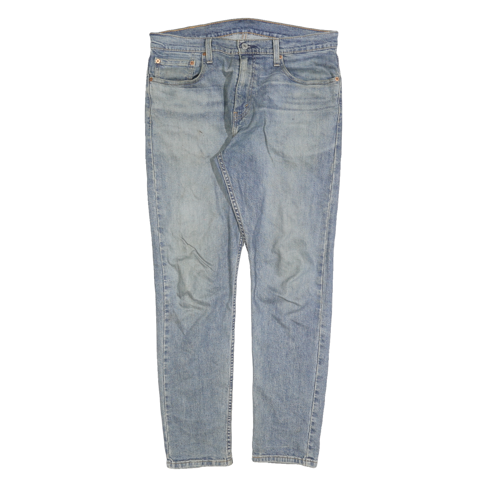 LEVI'S 512 Tapered Mens Jeans Blue Slim Denim Medium W33 L30 Classic Fit Zip Refurbished - N/A refurbished available on Cerqular