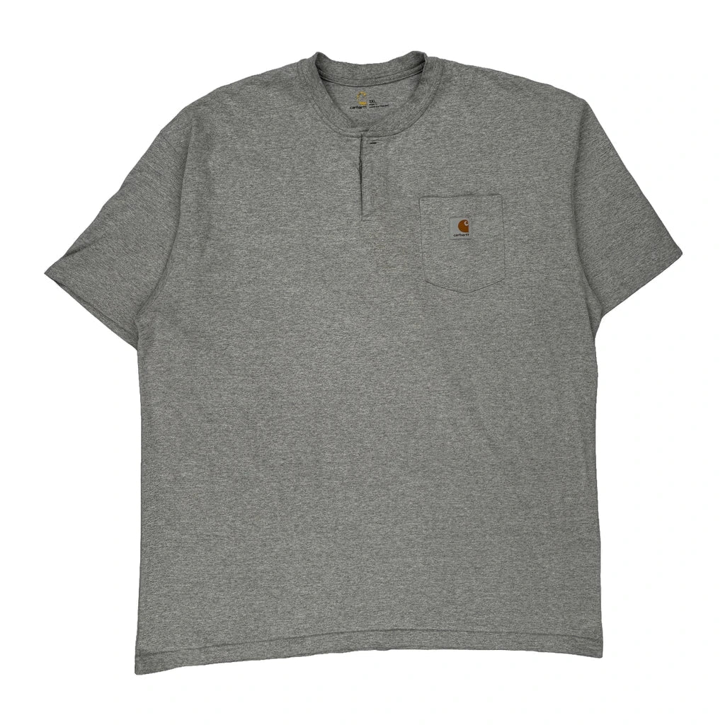 Buy Carhartt T-Shirt - 2XL Grey Cotton Refurbished - $20.09 Carhartt T-Shirt - 2XL Grey Cotton Refurbished - Thrifted (note: this is a term often used to describe second- refurbished available on Cerqular
