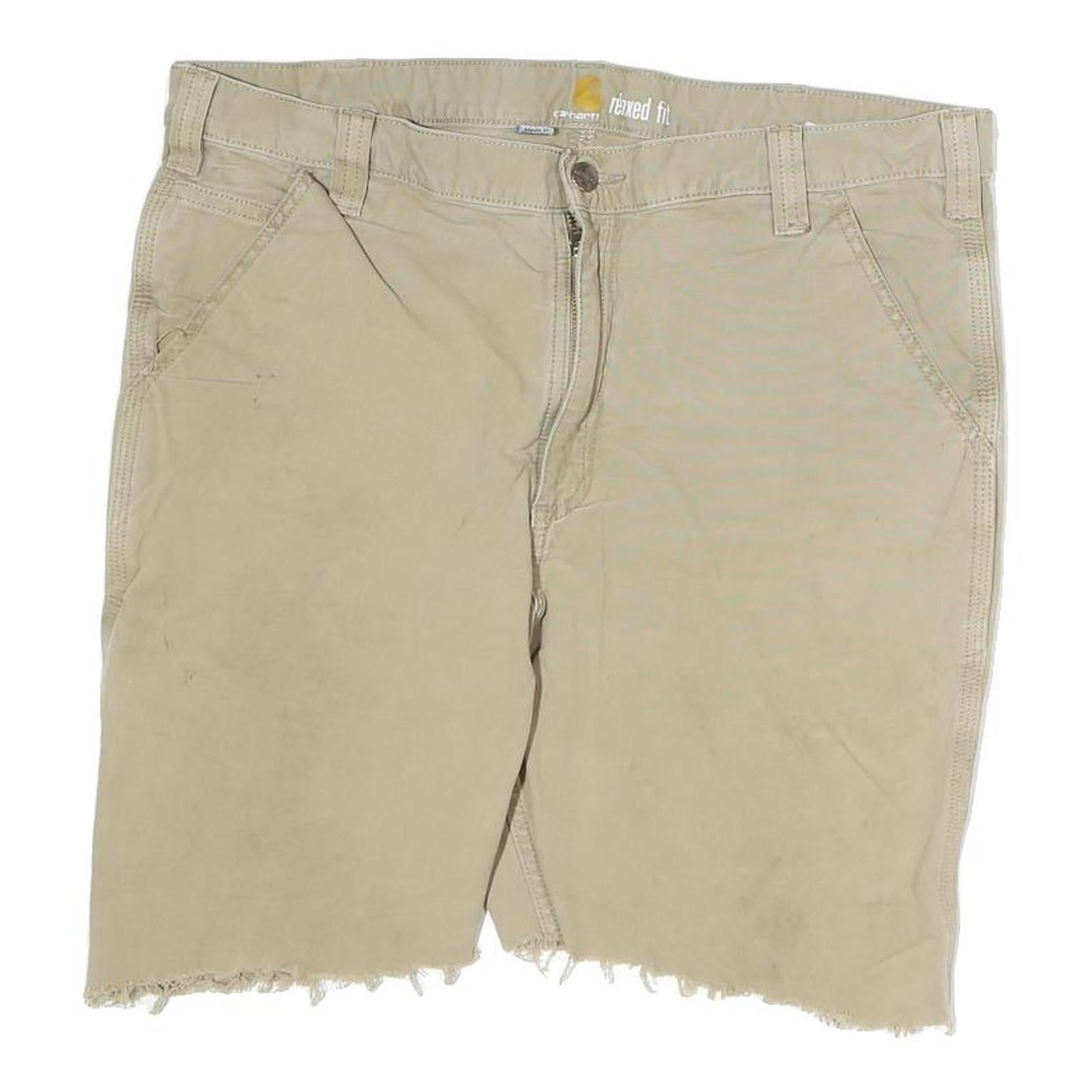 CARHARTT Mens Shorts Beige Casual Plain M W36 Relaxed Fit Cotton Workwear Refurbished - N/A refurbished available on Cerqular