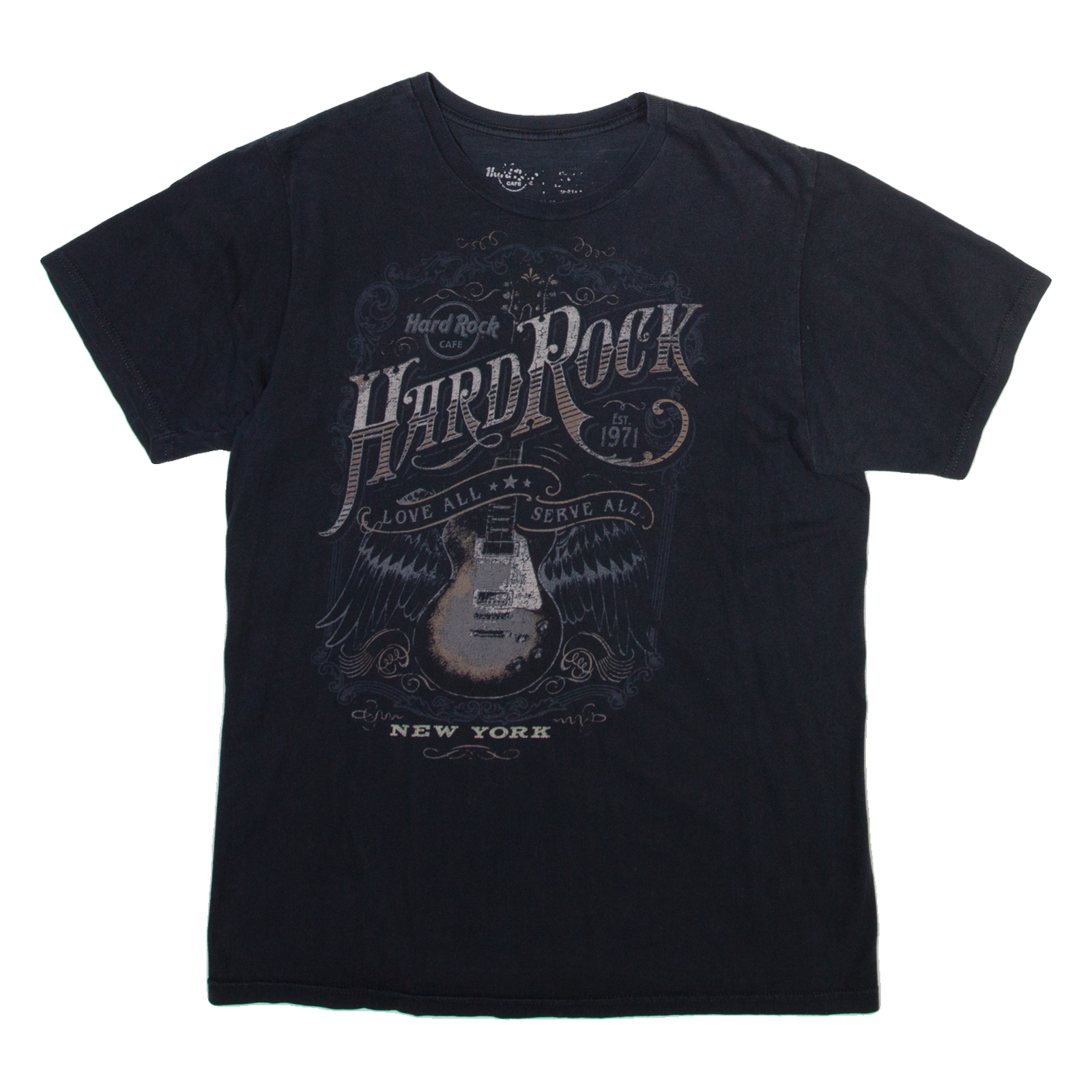 HARD ROCK CAFE New York Mens T-Shirt Black S Refurbished - N/A refurbished available on Cerqular