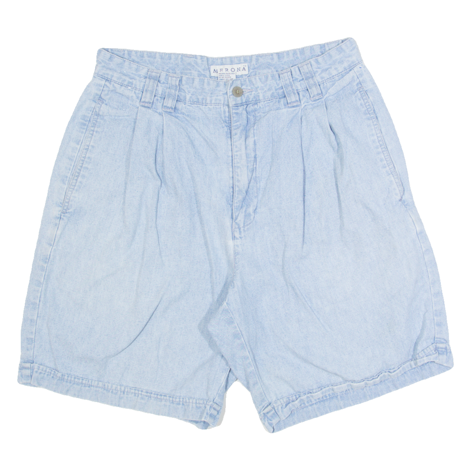 MERONA Womens Denim Shorts Blue 90s M W32 Refurbished - N/A refurbished available on Cerqular