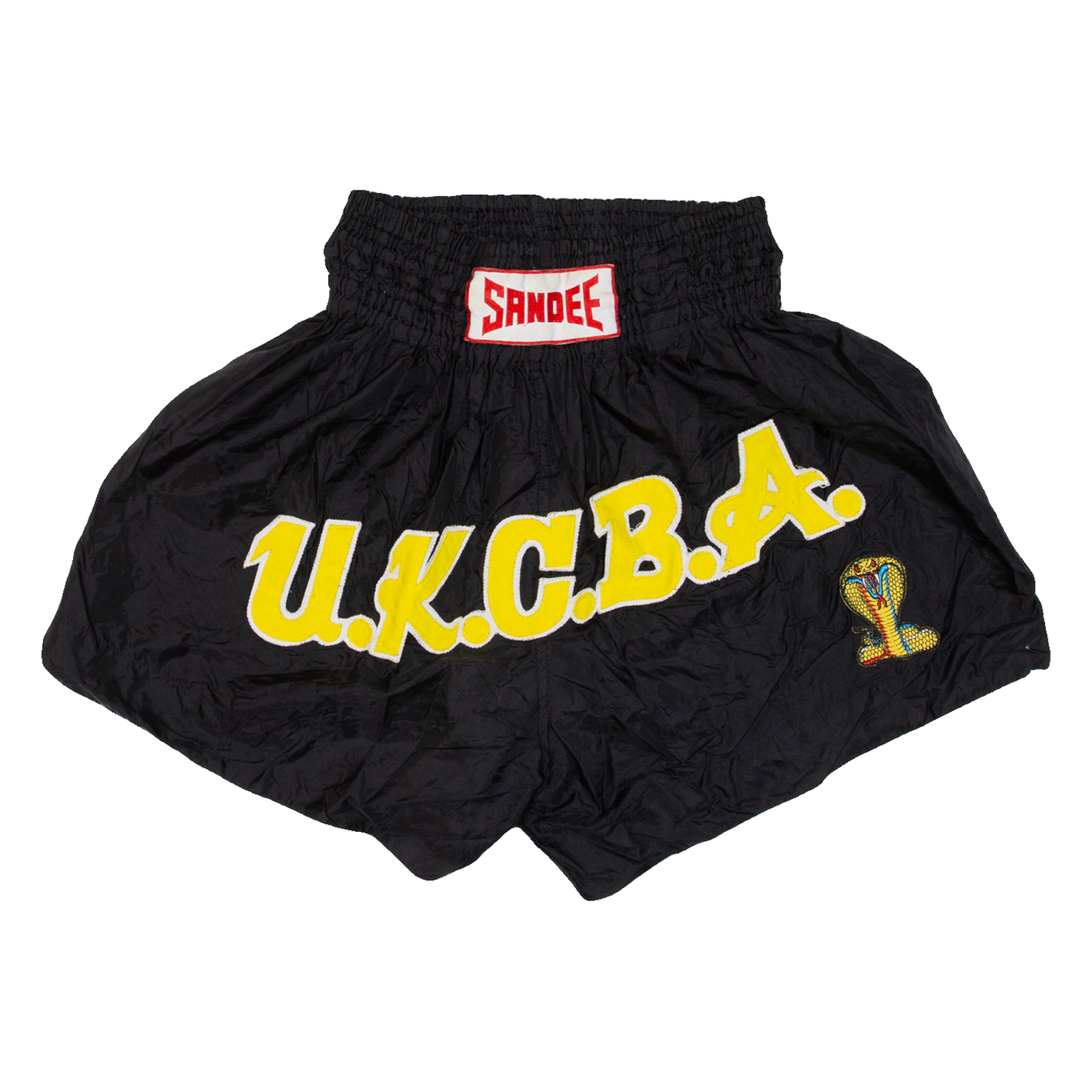 Thai Boxing Mens Sports Shorts Black Relaxed XL W27 Refurbished - N/A refurbished available on Cerqular