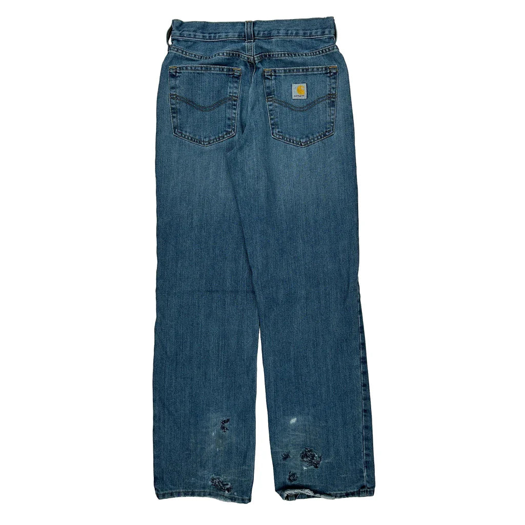 Buy Carhartt Jeans - 28W 31L Blue Cotton Blend Refurbished - $46.89 Carhartt Jeans - 28W 31L Blue Cotton Blend Refurbished - Thrifted (note: this is a term often used to describe second- refurbished available on Cerqular