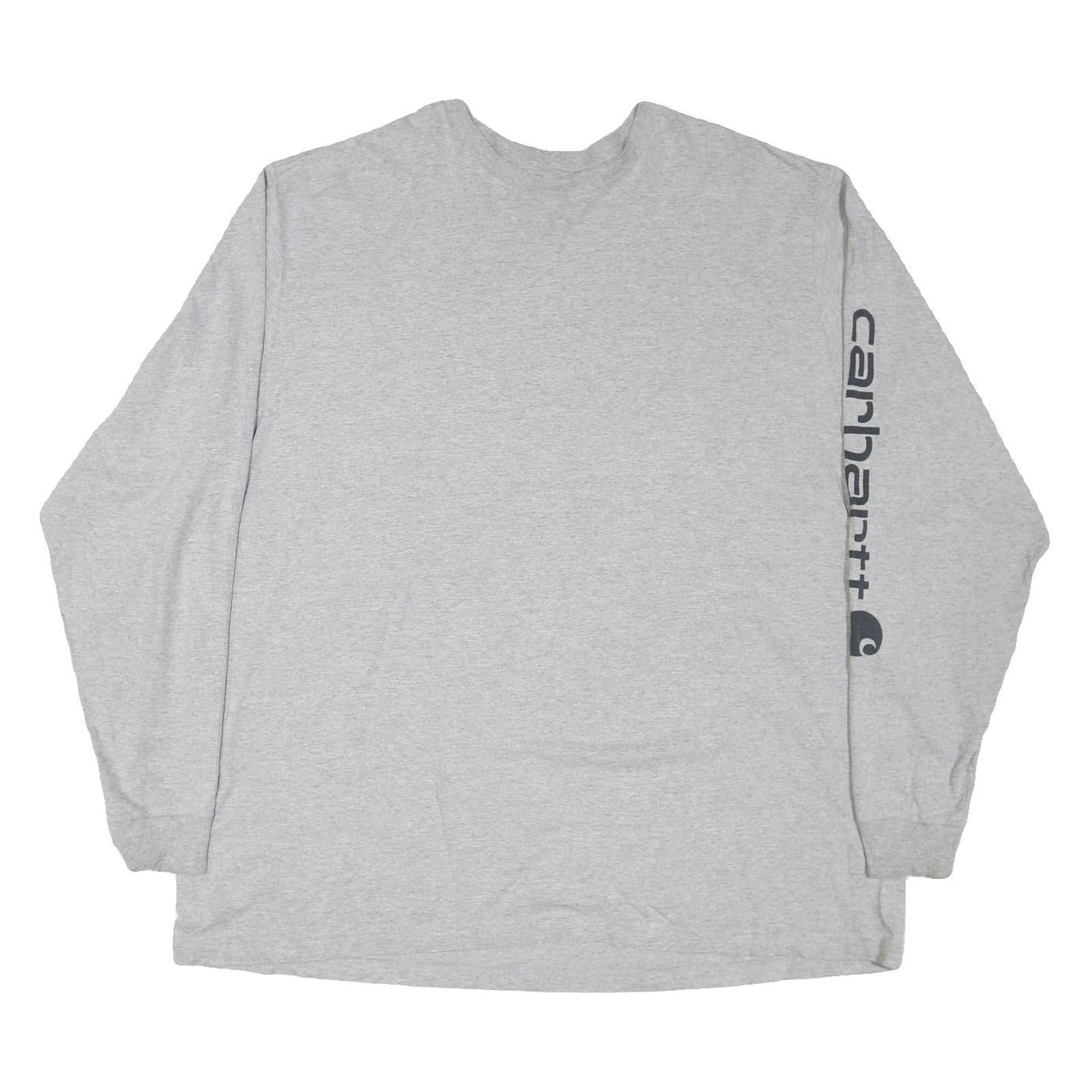 Buy CARHARTT Mens Grey & Black Graphic T-Shirt 2XL Long Sleeve Crew Neck Logo Refurbished - $37.69 CARHARTT Mens Grey & Black Graphic T-Shirt 2XL Long Sleeve Crew Neck Logo Refurbished - N/A refurbished available on Cerqular