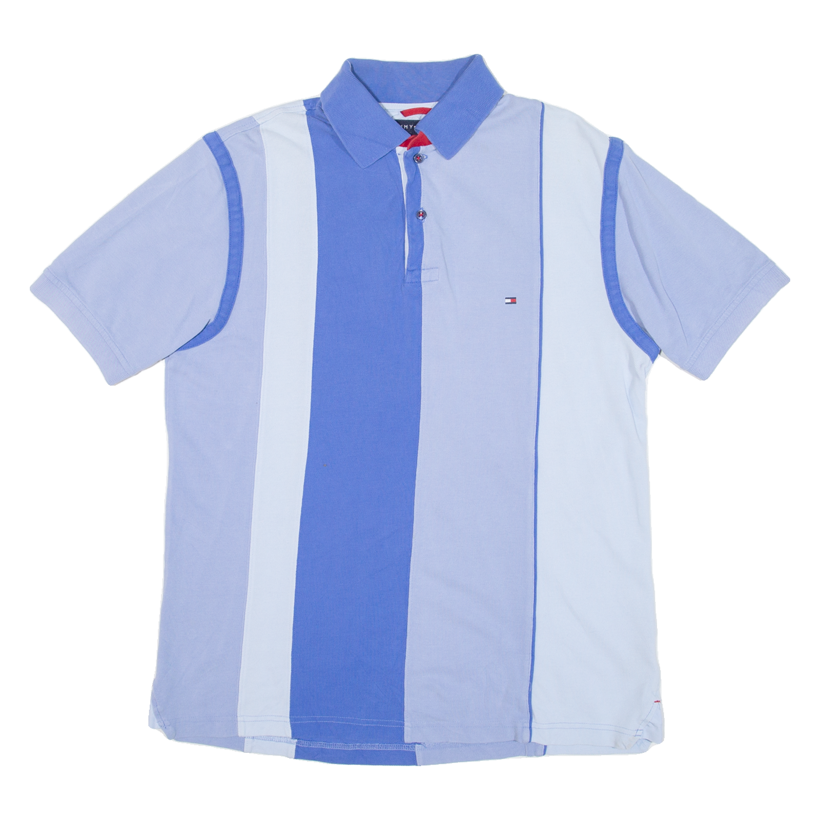 TOMMY HILFIGER Mens Polo Shirt Blue Striped S Refurbished - N/A refurbished available on Cerqular