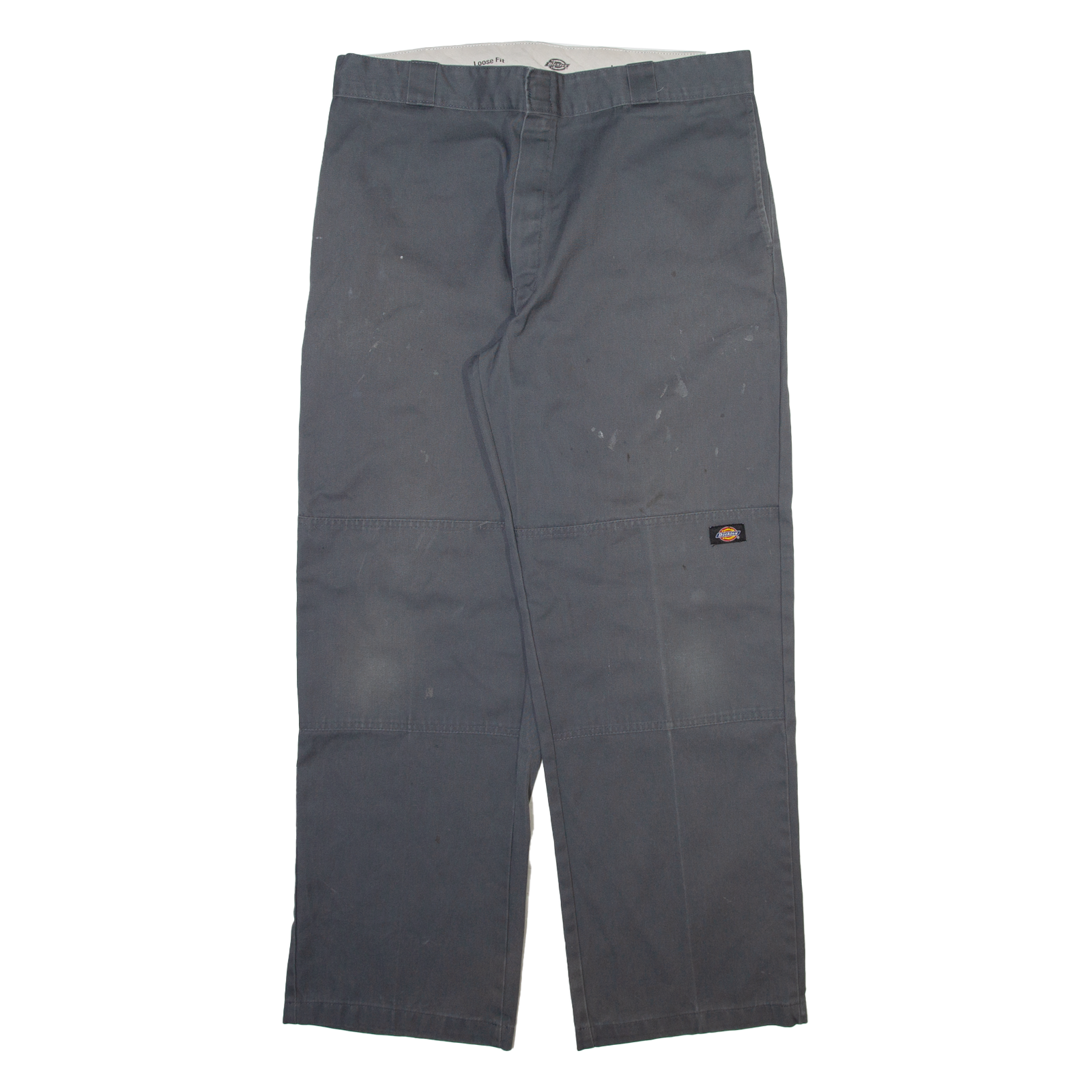DICKIES Mens Trousers Grey Loose Straight W38 L32 Refurbished - N/A refurbished available on Cerqular