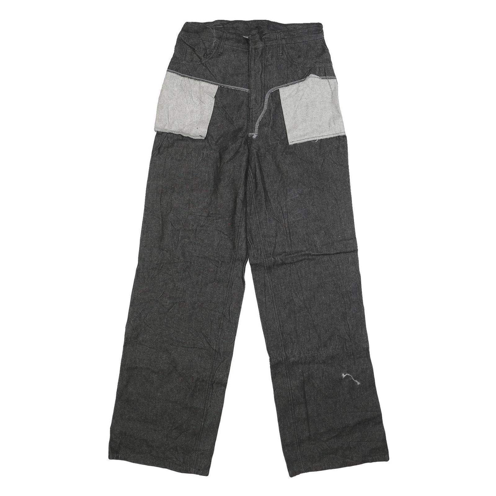 Mens Regular Fit Cotton Blend Denim Black Jeans W28 L33 Zip Closure Refurbished - N/A refurbished available on Cerqular