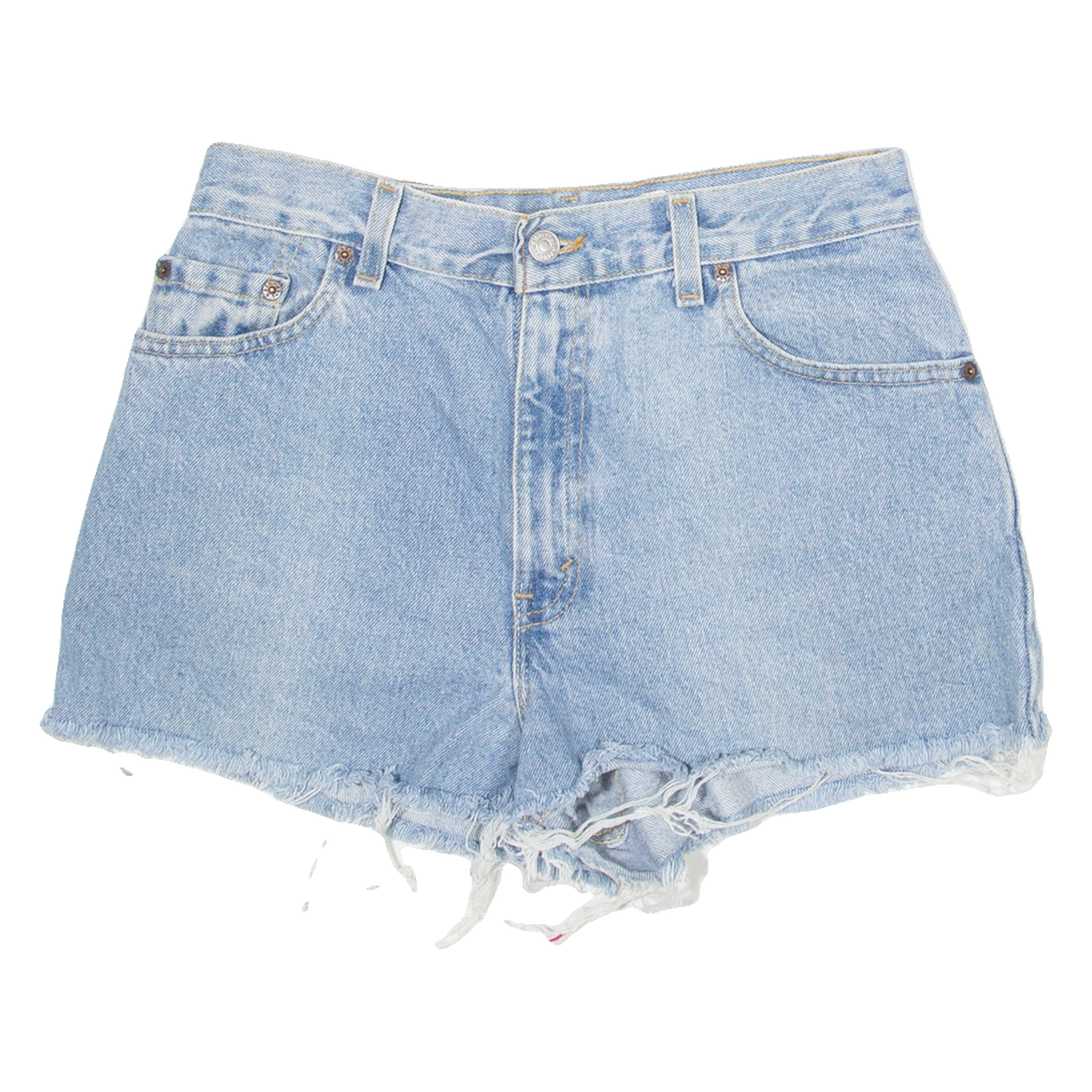 LEVI'S 550 Womens Denim Shorts Blue S W28 Refurbished - N/A refurbished available on Cerqular