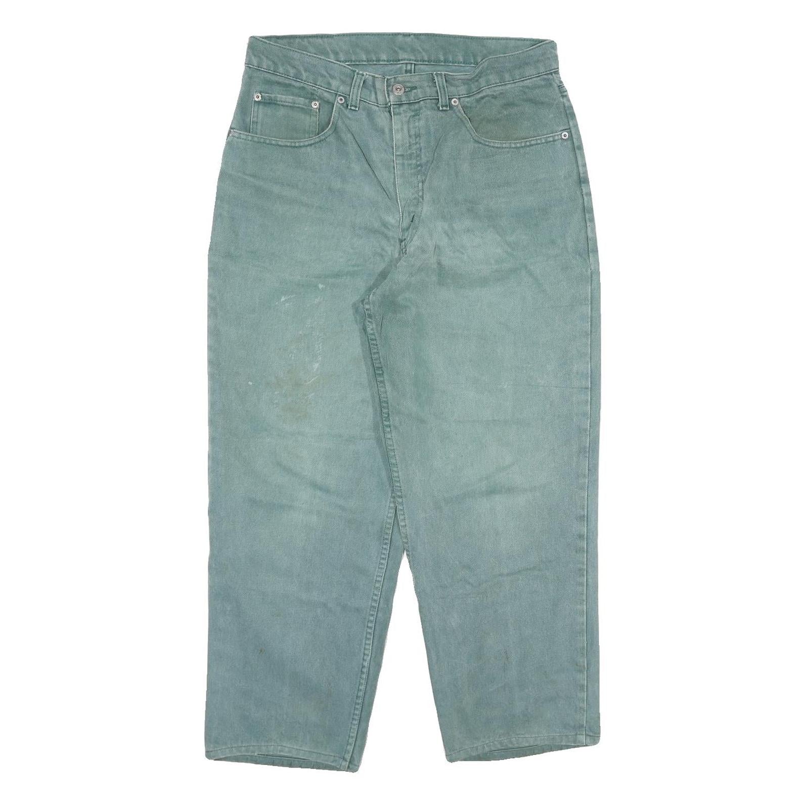 LEVI'S Mens Relaxed Cotton Blend Jeans Blue W32 L26 Zip Casual Vintage Refurbished - N/A refurbished available on Cerqular