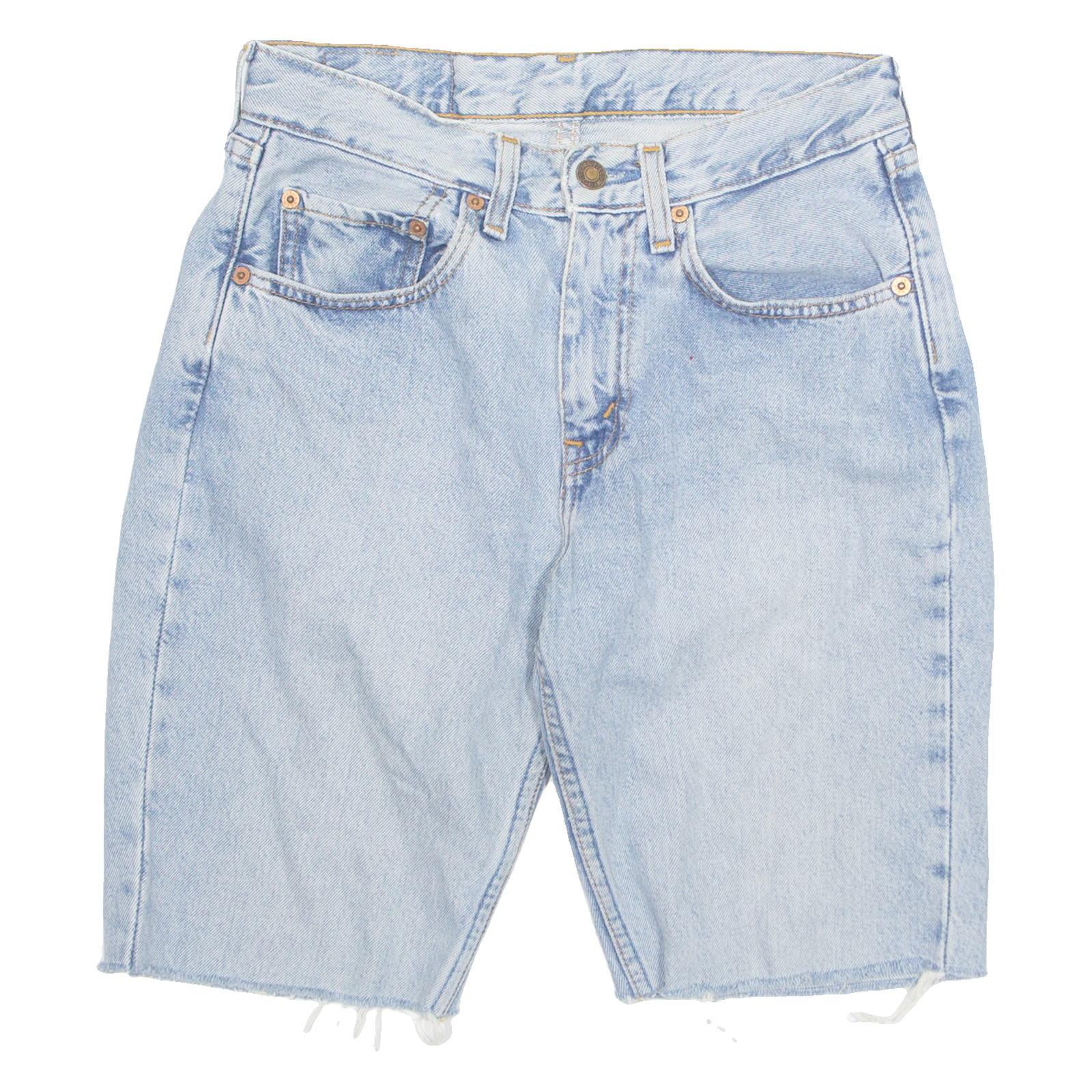 LEVI'S Mens Denim Shorts Blue S W28 Refurbished - N/A refurbished available on Cerqular