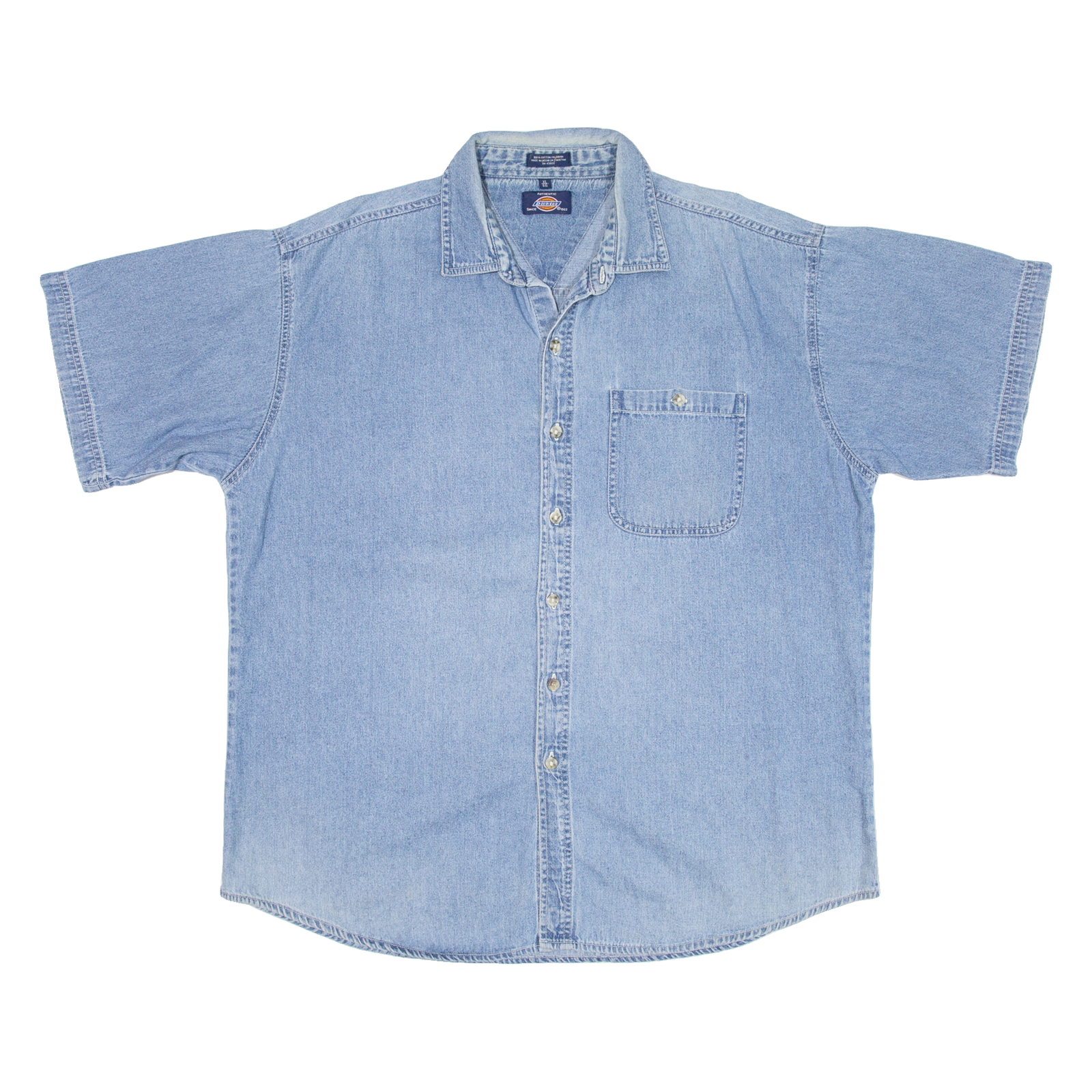 DICKIES Mens Denim Shirt Blue XL Refurbished - N/A refurbished available on Cerqular